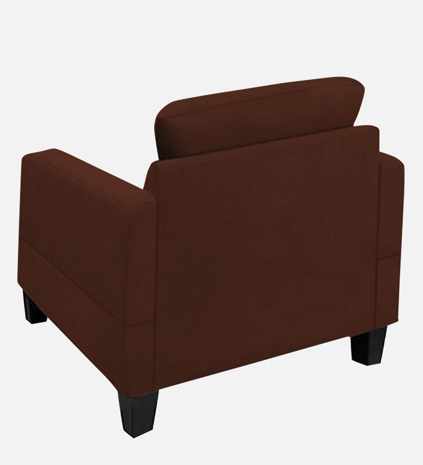 Thomas Fabric 1 Seater Sofa In Coffee Brown Colour - Febonic Living