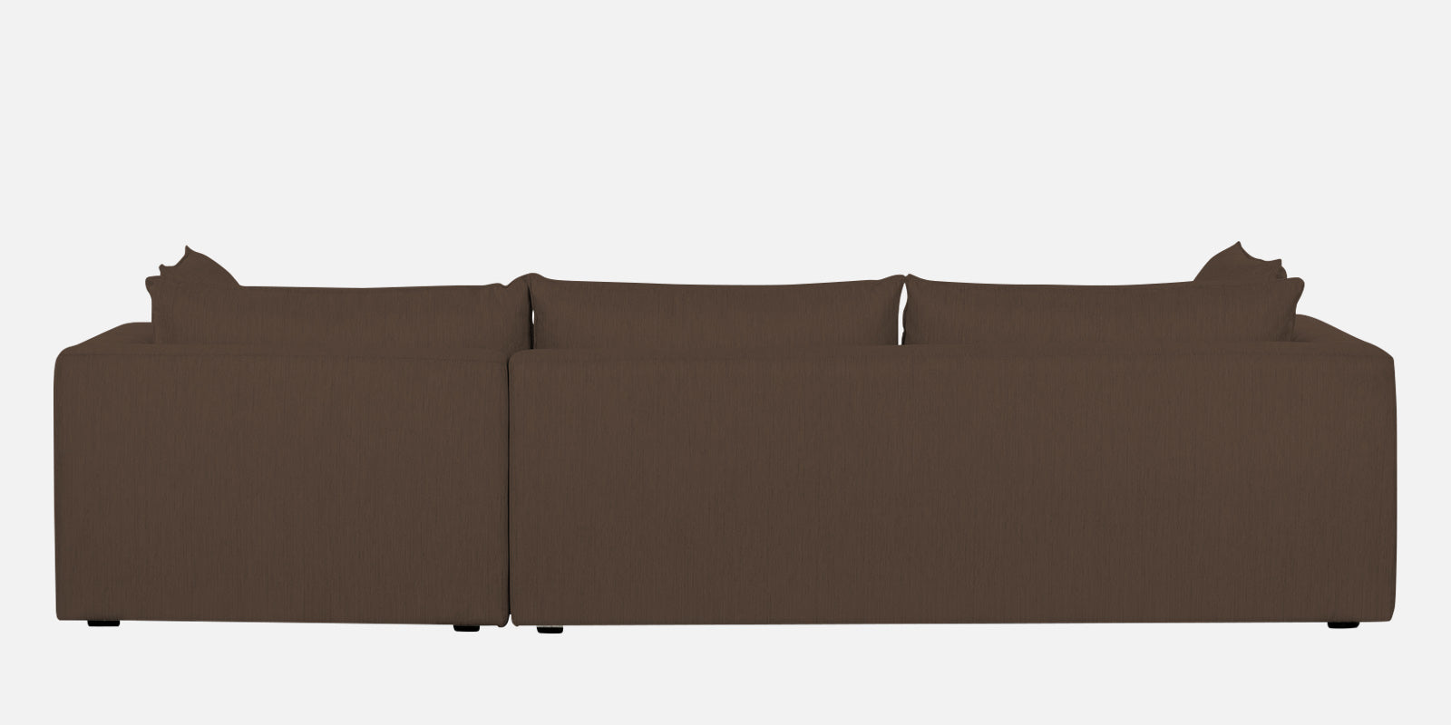 Ziggy Fabric RHS Sectional Sofa (3+Lounger) In Rosy Brown Colour - Febonic Living