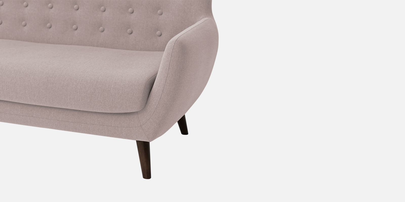 Goofy Fabric 2 Seater Sofa In Almond Beige Colour - Febonic Living