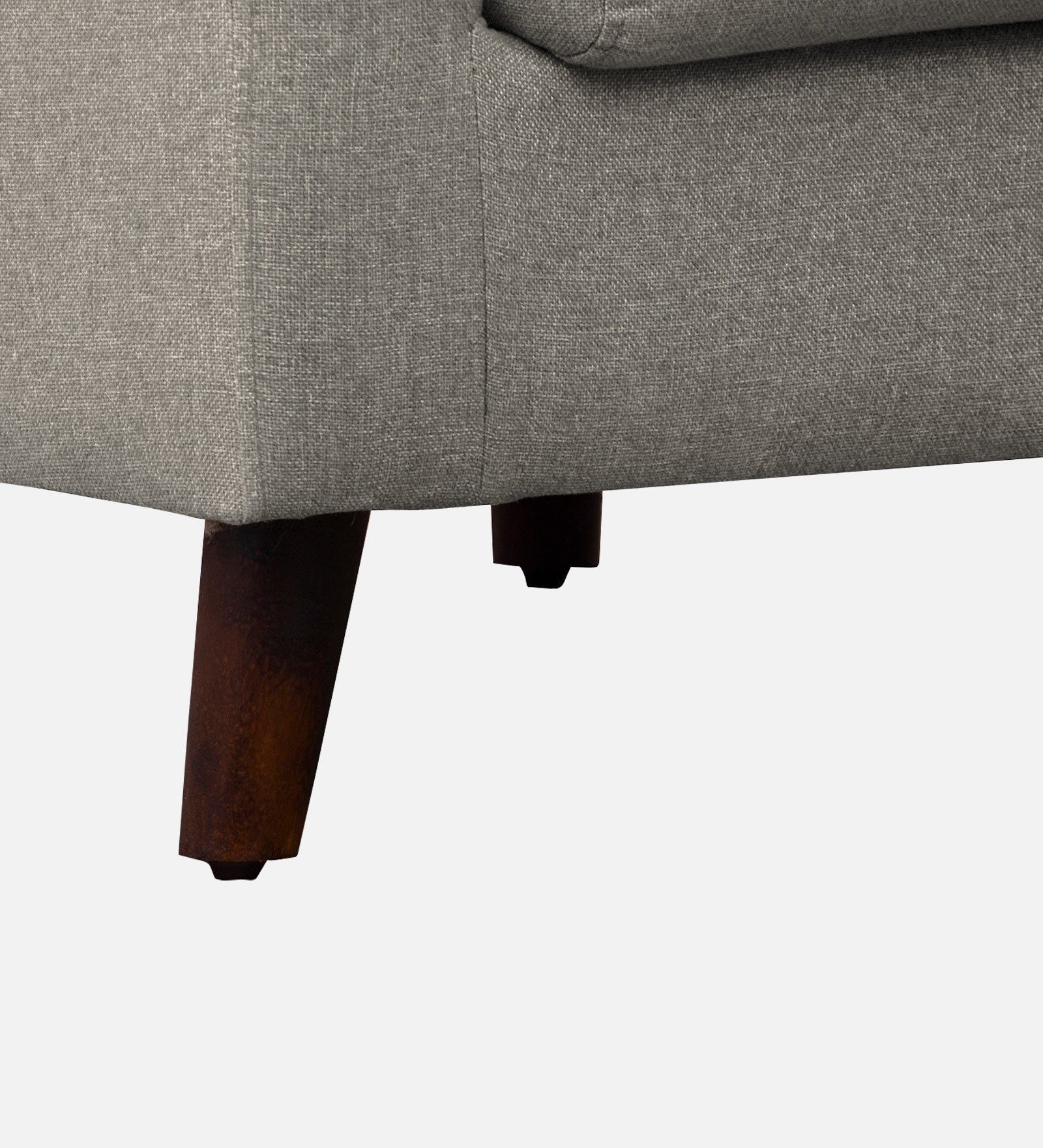 Kevin Fabric 1 Seater Sofa In Ash Grey Colour - Febonic Living
