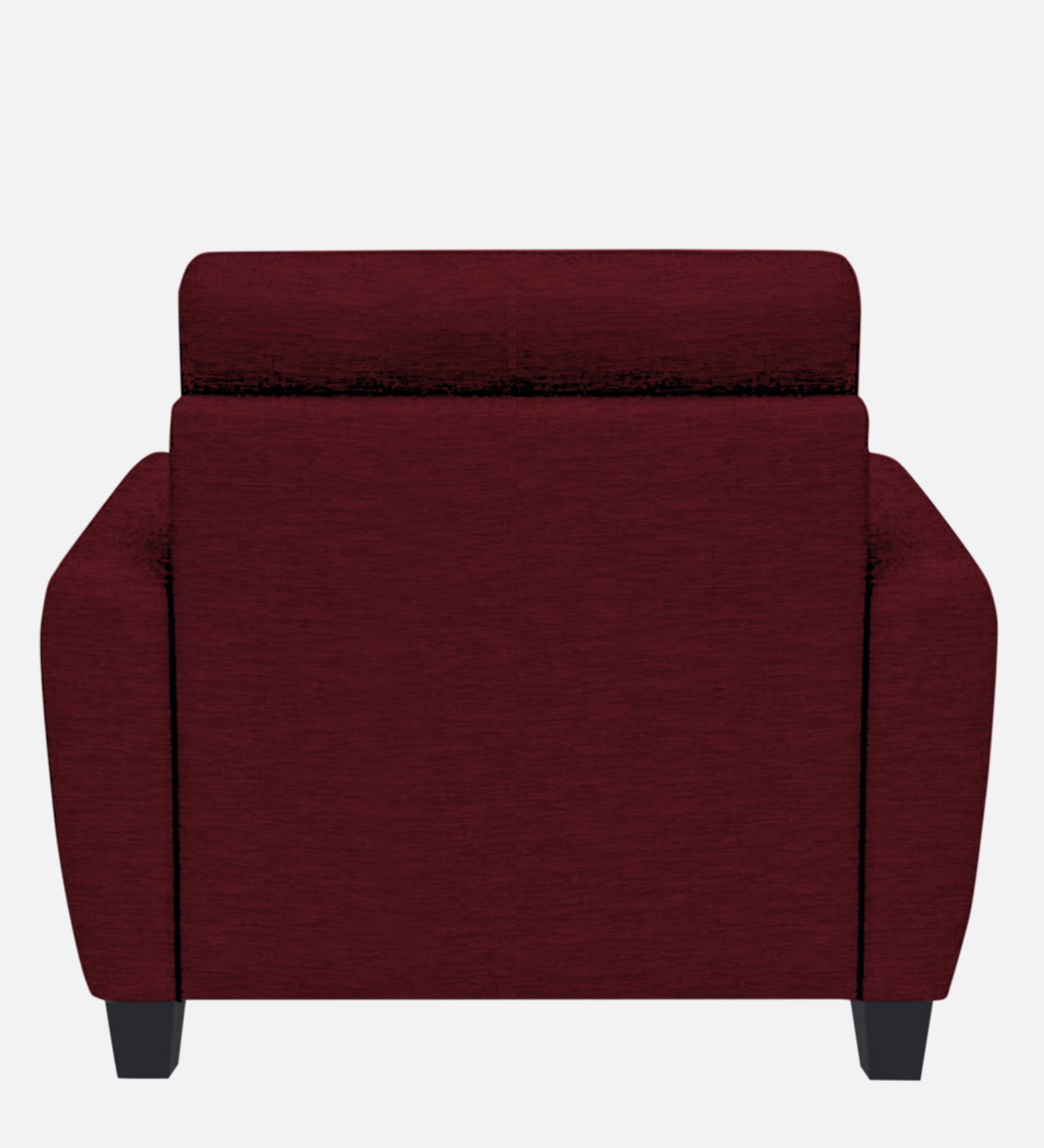 Bakadi Fabric 1 Seater Sofa In Blood Maroon Colour - Febonic Living