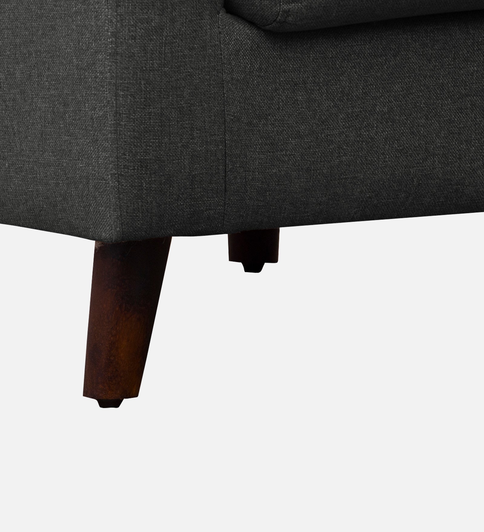 Kevin Fabric 1 Seater Sofa In Charcoal Grey Colour - Febonic Living