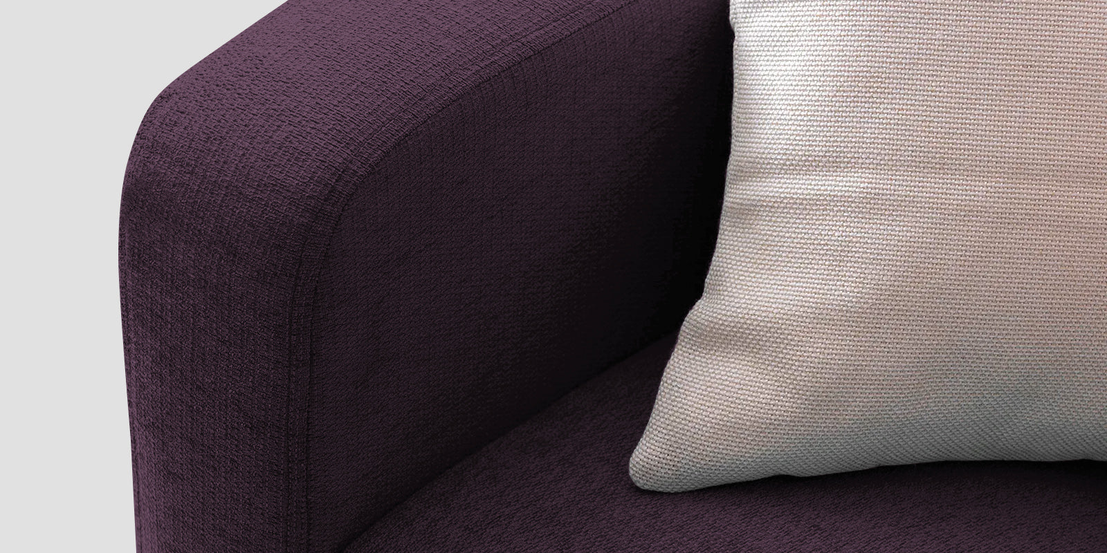 Noha Fabric 2 Seater Sofa In Greek Purple Colour - Febonic Living
