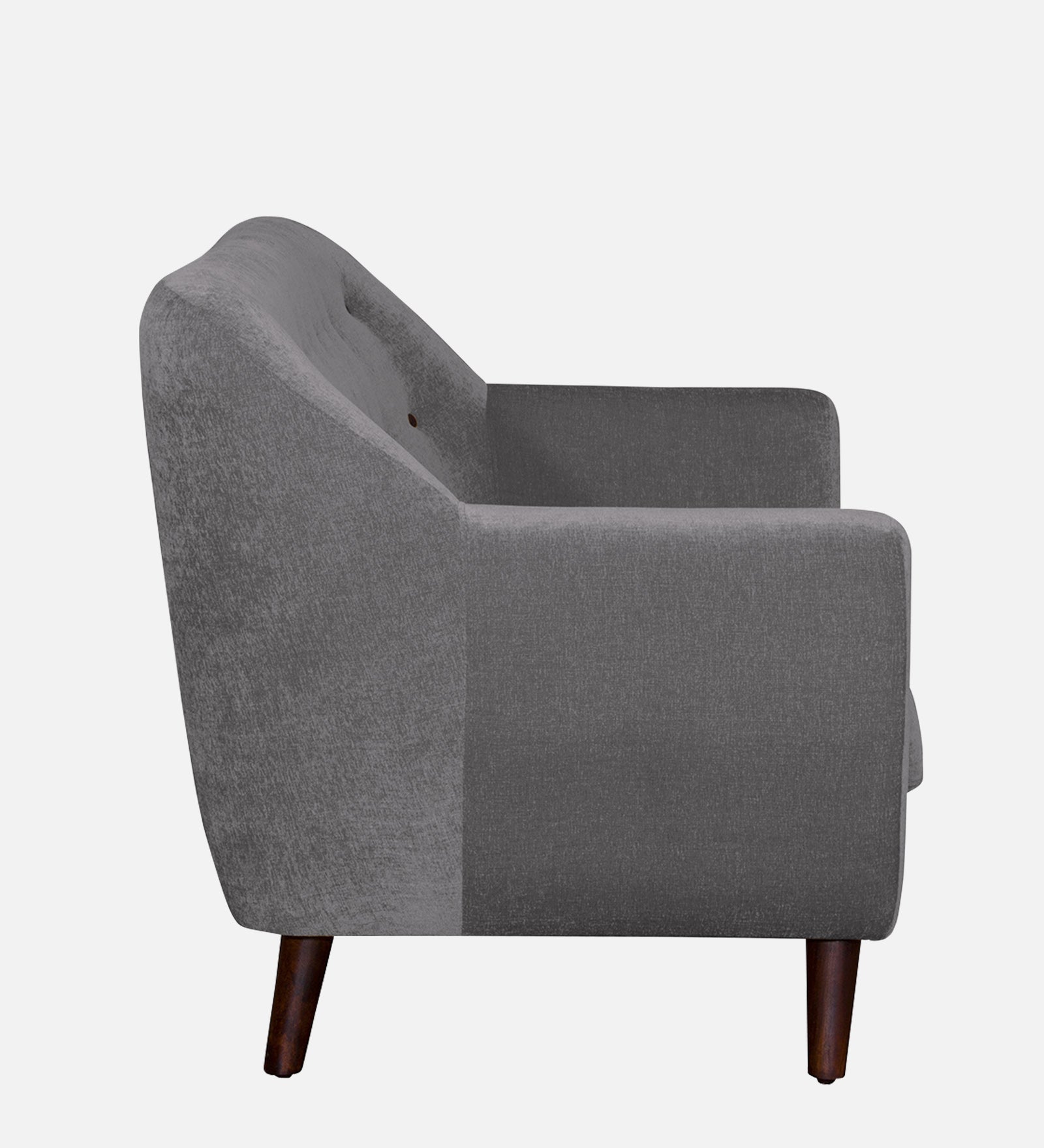 German Fabric 1 Seater Sofa In Sudo Grey Colour - Febonic Living