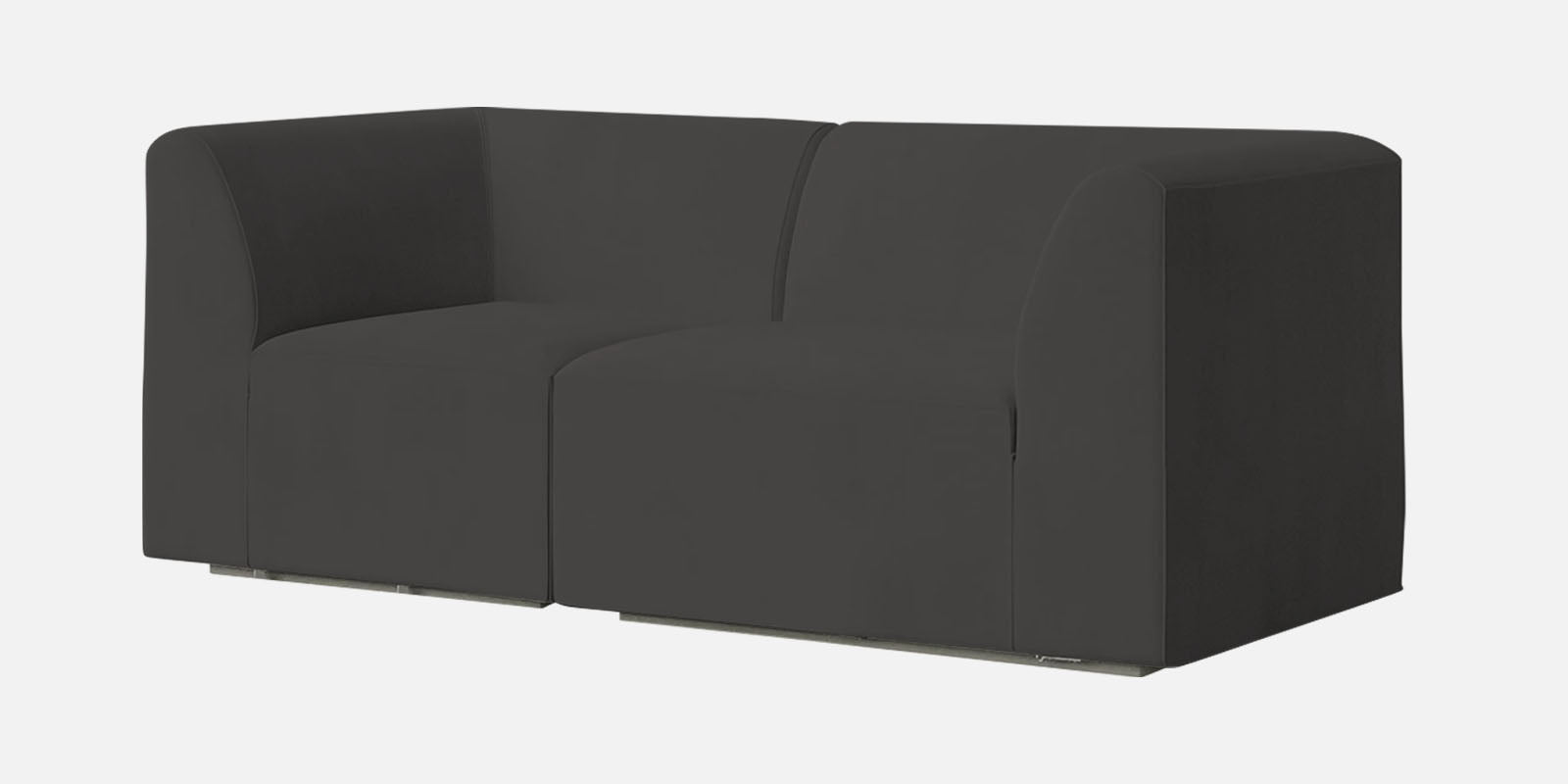 Bufa Velvet 2 Seater Sofa In Hory Grey Colour - Febonic Living