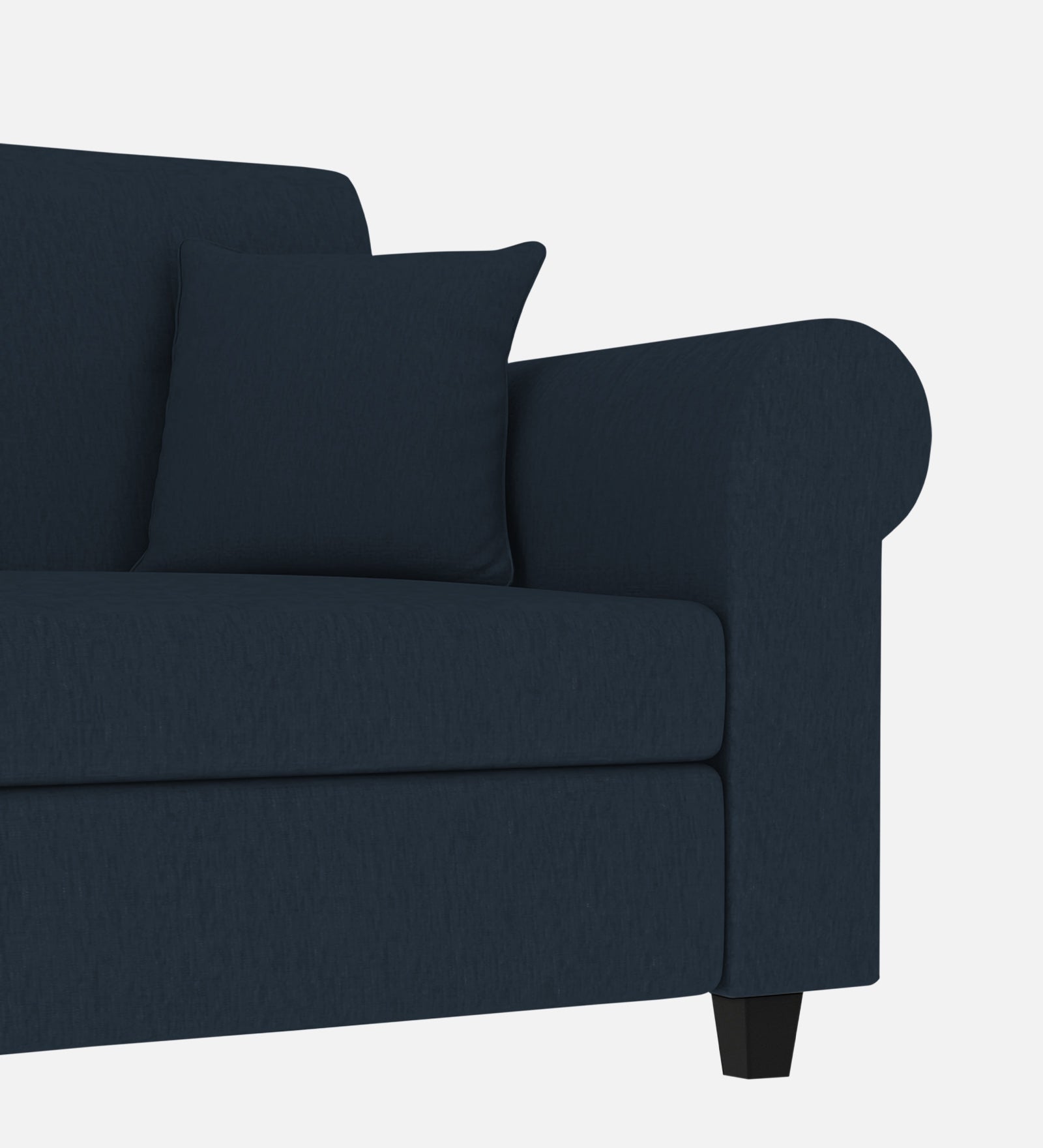 Derado Fabric 1 Seater Sofa In Denim Blue Colour - Febonic Living