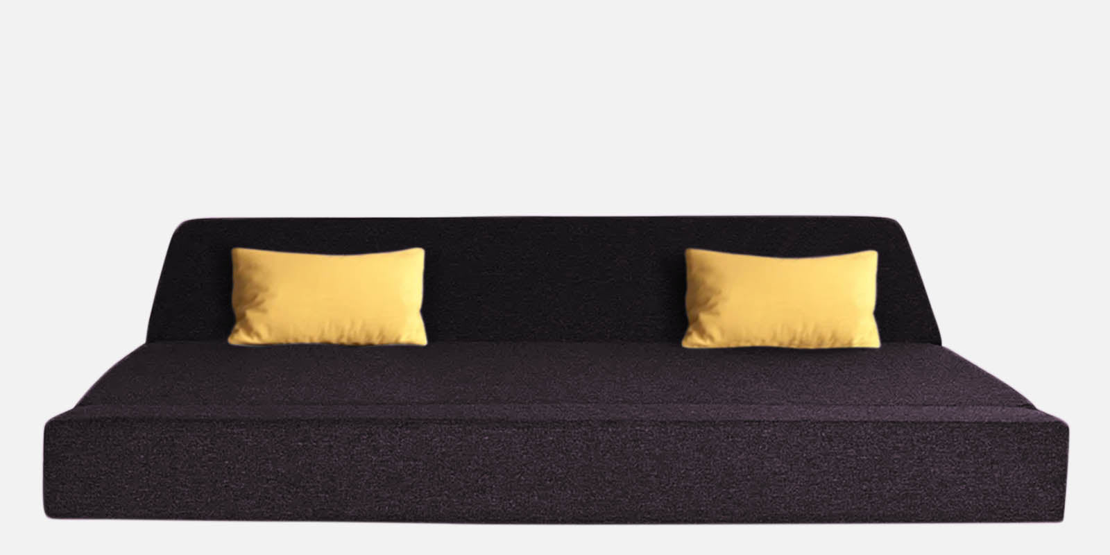 Fleepy Fabric 3 Seater Foldable Sofa Cum Bed In Cara Brown Colour - Febonic Living