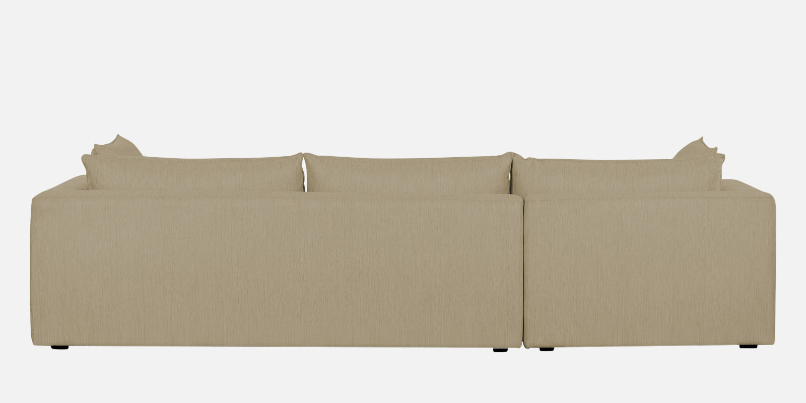 Ziggy Fabric LHS Sectional Sofa (3+Lounger) In Honey Beige Colour - Febonic Living