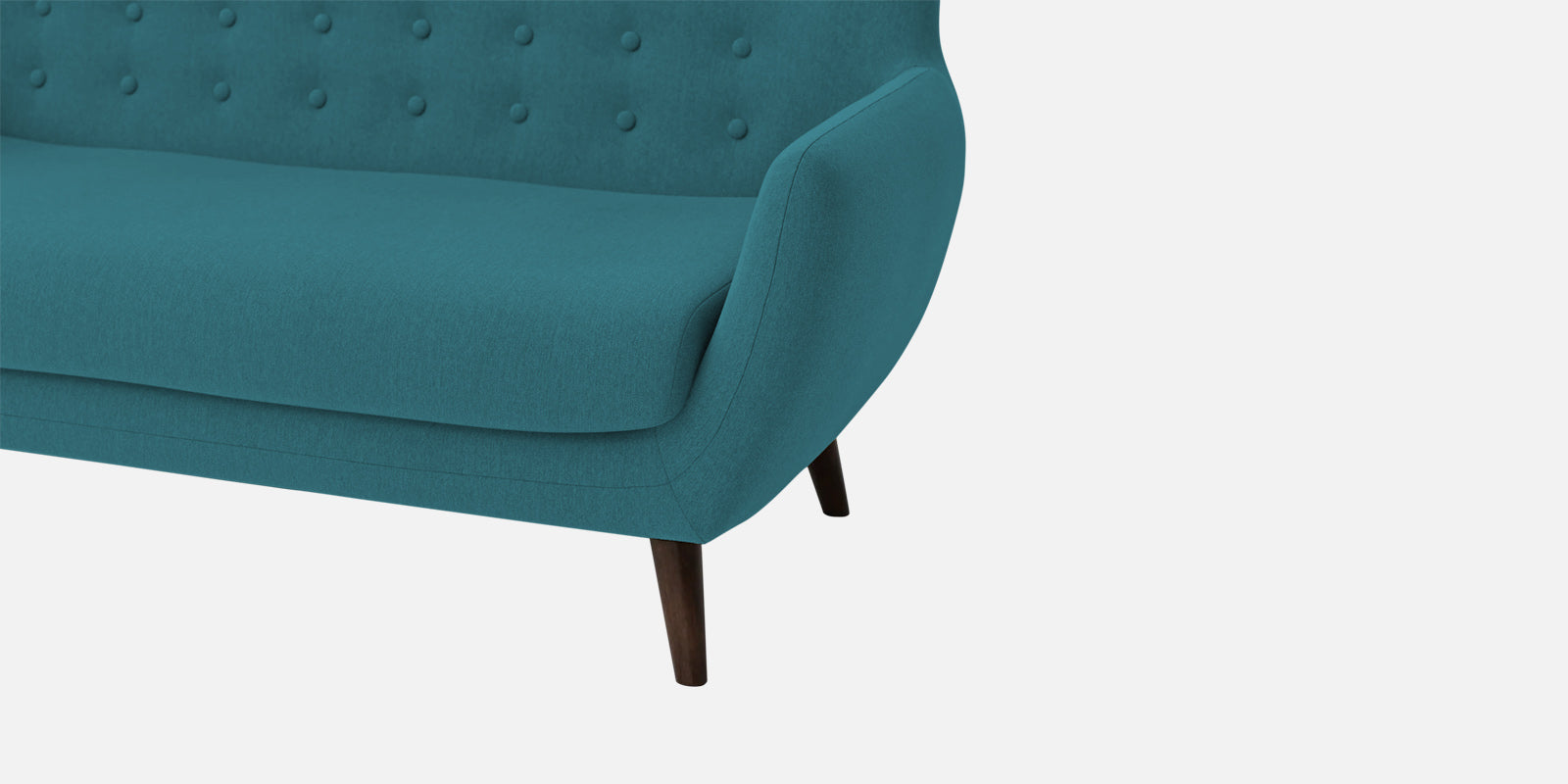 Goofy Fabric 3 Seater Sofa In Water Blue Colour - Febonic Living