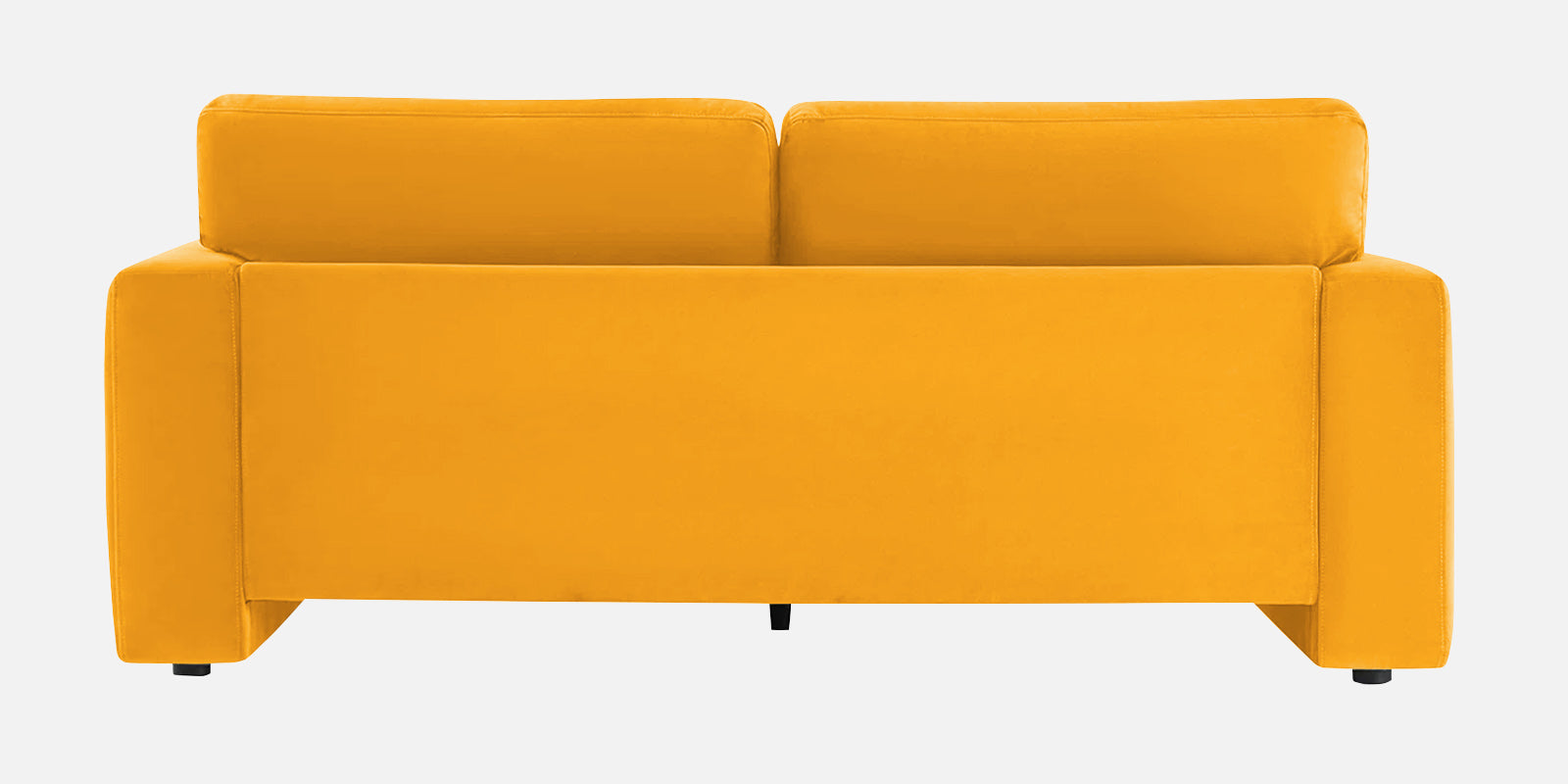 Kosta Velvet 2 Seater Sofa In Safforn Yellow Colour - Febonic Living