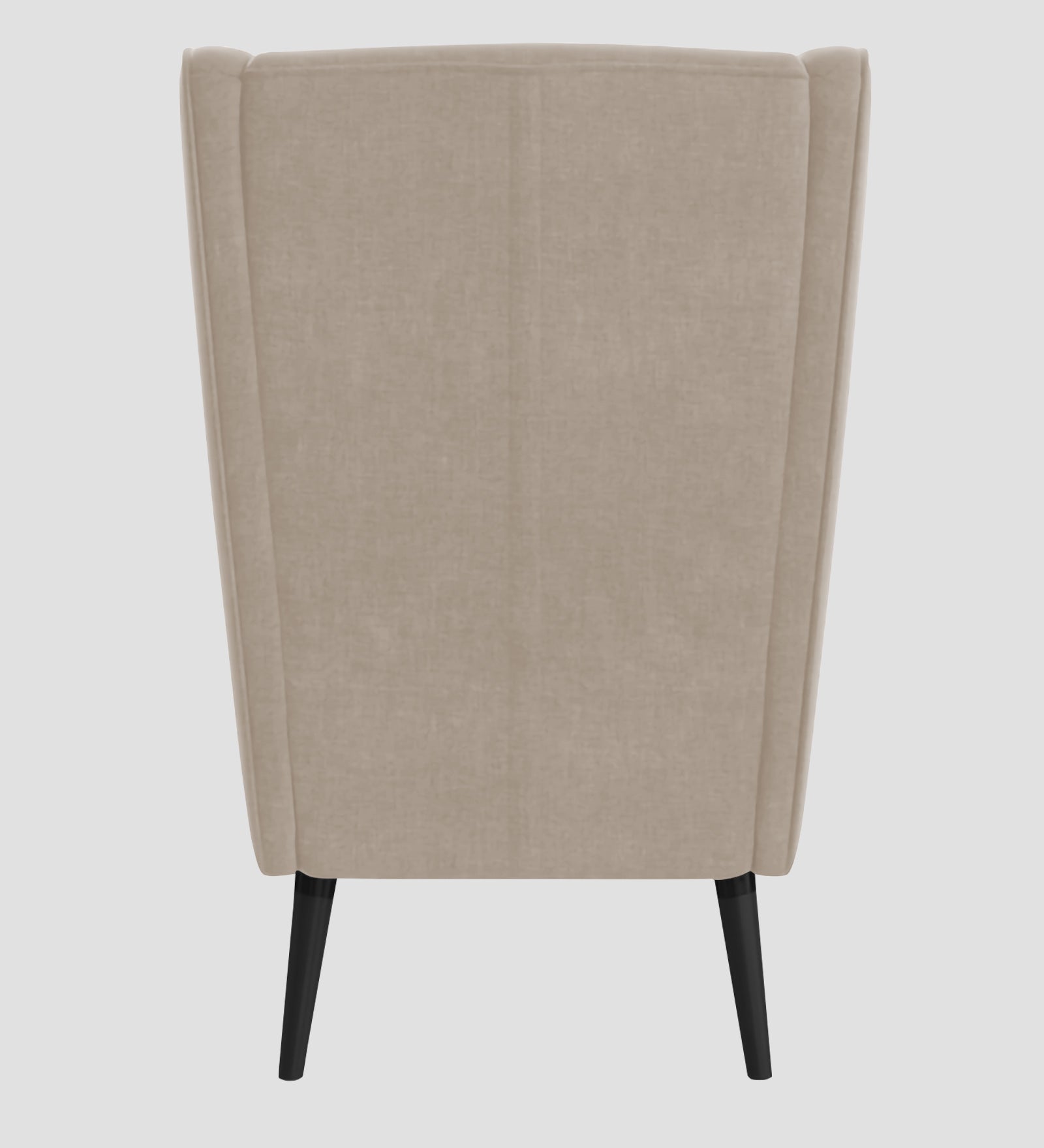Niya Velvet Wing Chair In Cream Beige Colour - Febonic Living