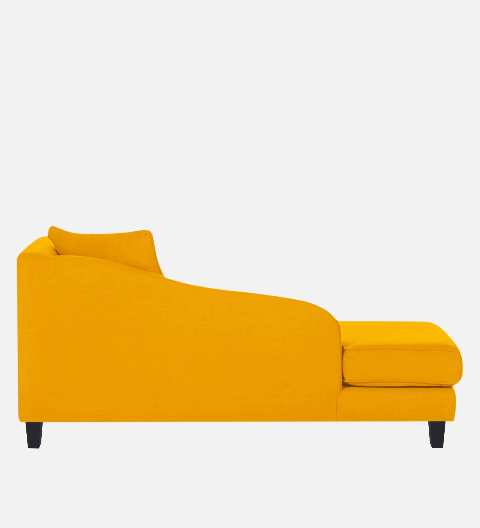Louis Fabric RHS Chaise Lounger In Bold Yellow Colour - Febonic Living