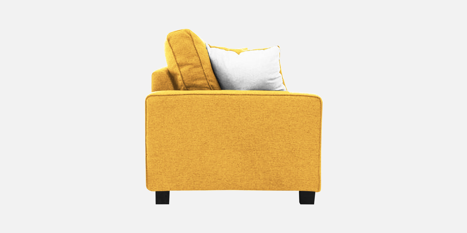 Ladybug Fabric 2 Seater Sofa In Bold Yellow Colour - Febonic Living