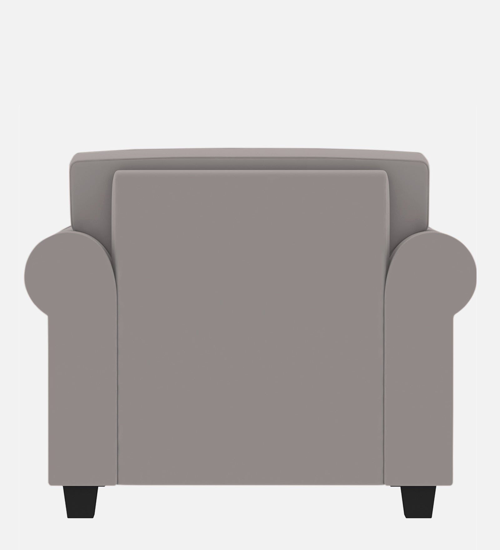 Numonk Velvet 1 Seater Sofa In Pearl Grey Colour - Febonic Living