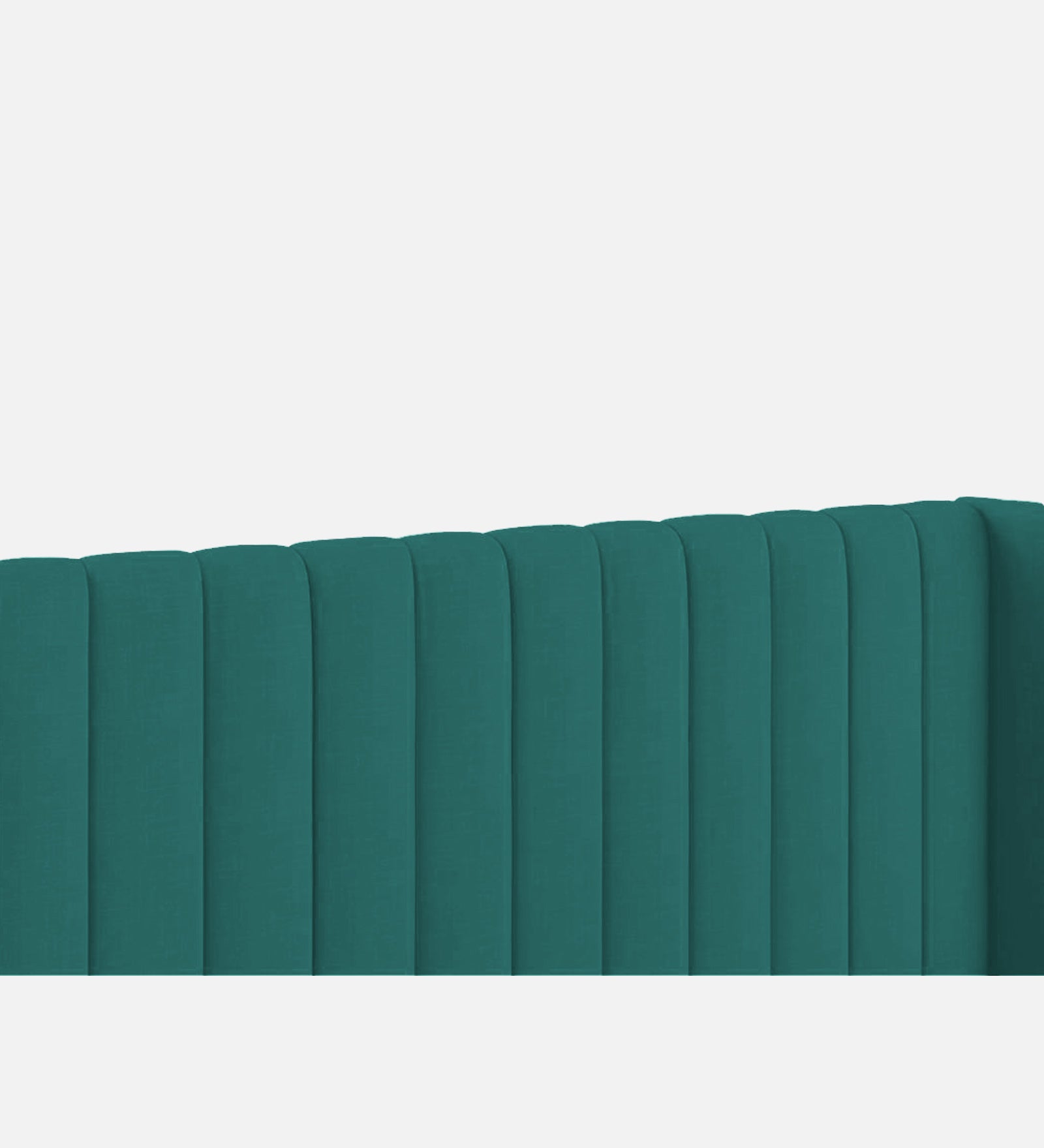 Colina Fabric King Size Bed In Sea Green Colour With Box Storage - Febonic Living