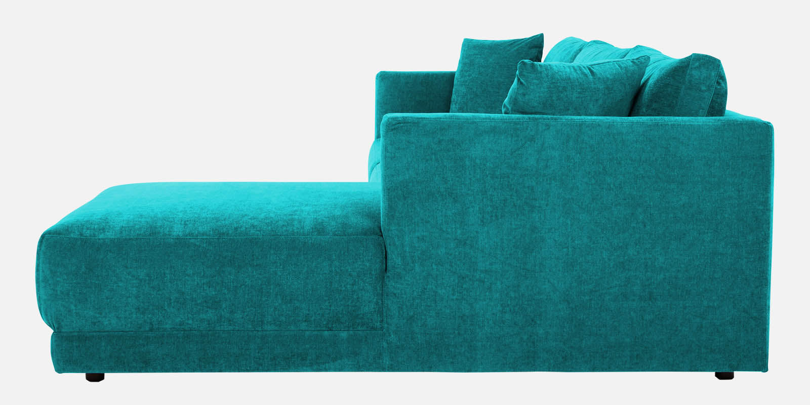 Northern Fabric LHS Sectional Sofa (3+Lounger) In Sea Green Colour - Febonic Living