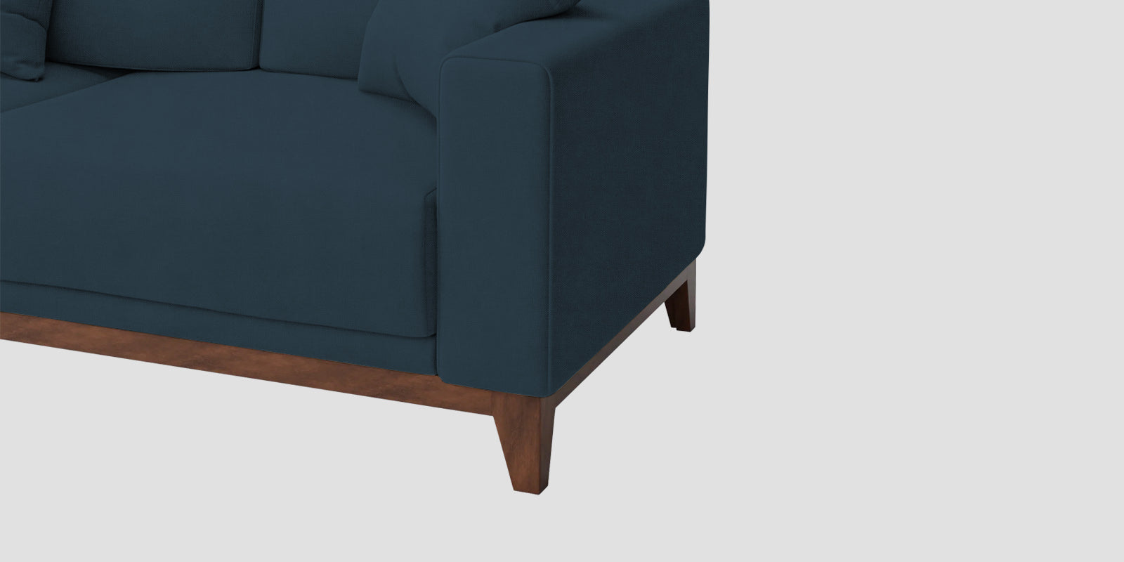 Luca Fabric 3 Seater Sofa In Cool Blue Colour - Febonic Living