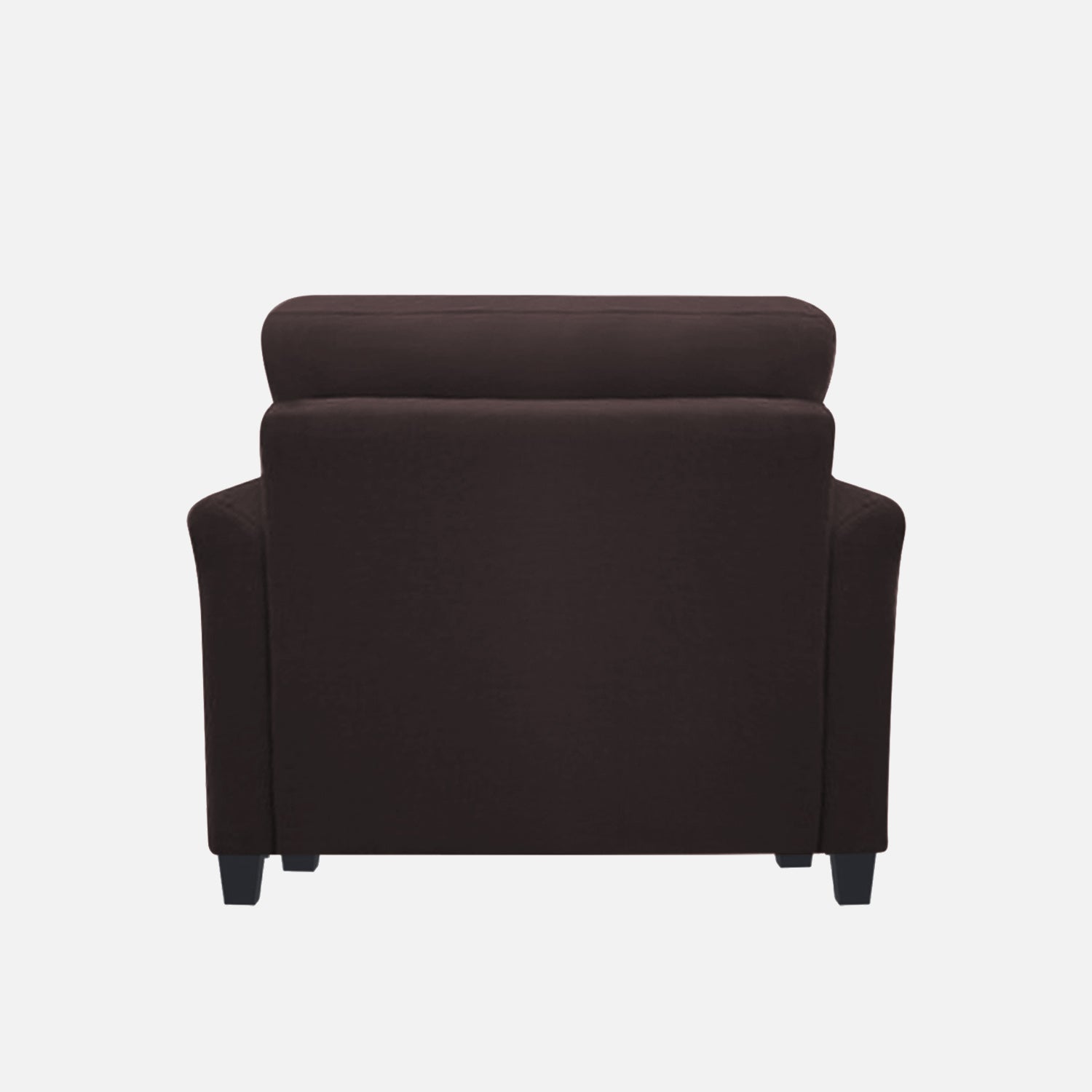 Daroo Velvet 1 Seater Sofa In Mocha Brown Colour - Febonic Living