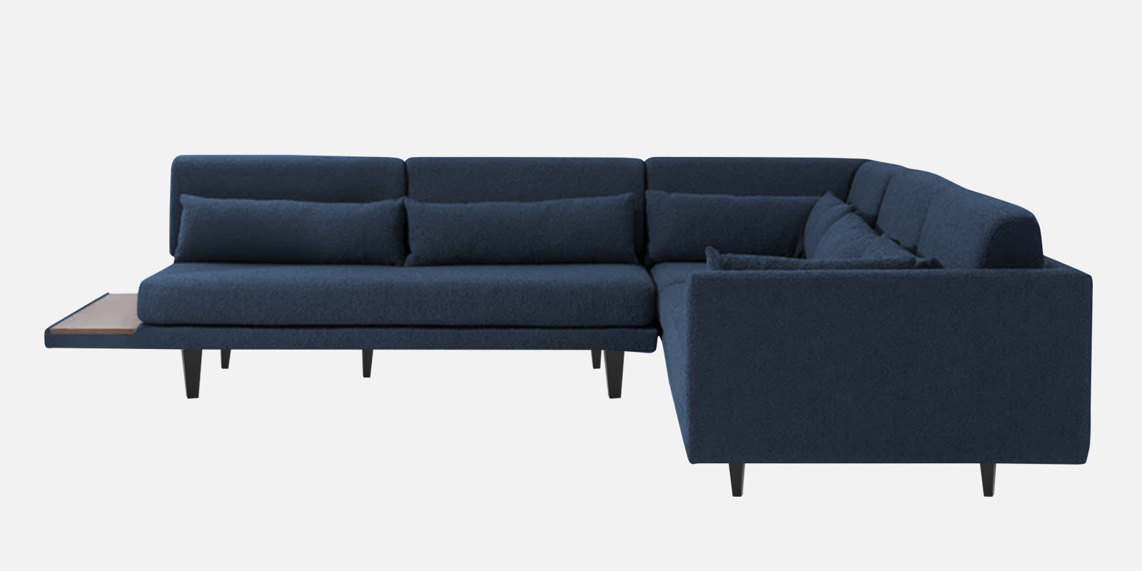 Malta Fabric 6 Seater Rhs Corner Sofa In Denim Blue Colour - Febonic Living