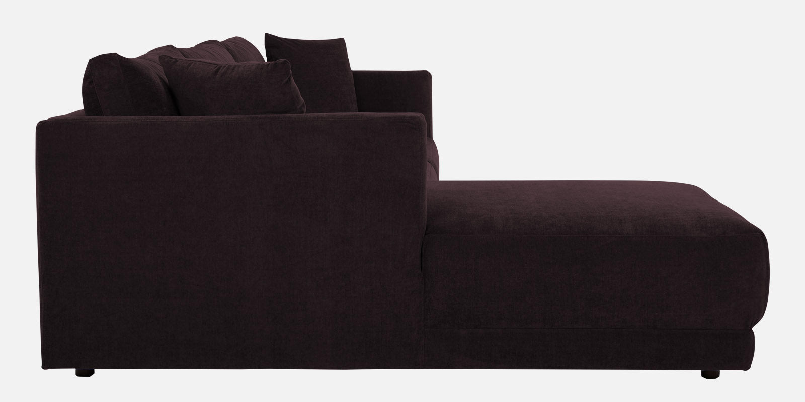 Northern Fabric RHS Sectional Sofa (3+Lounger) In Cara Brown Colour - Febonic Living