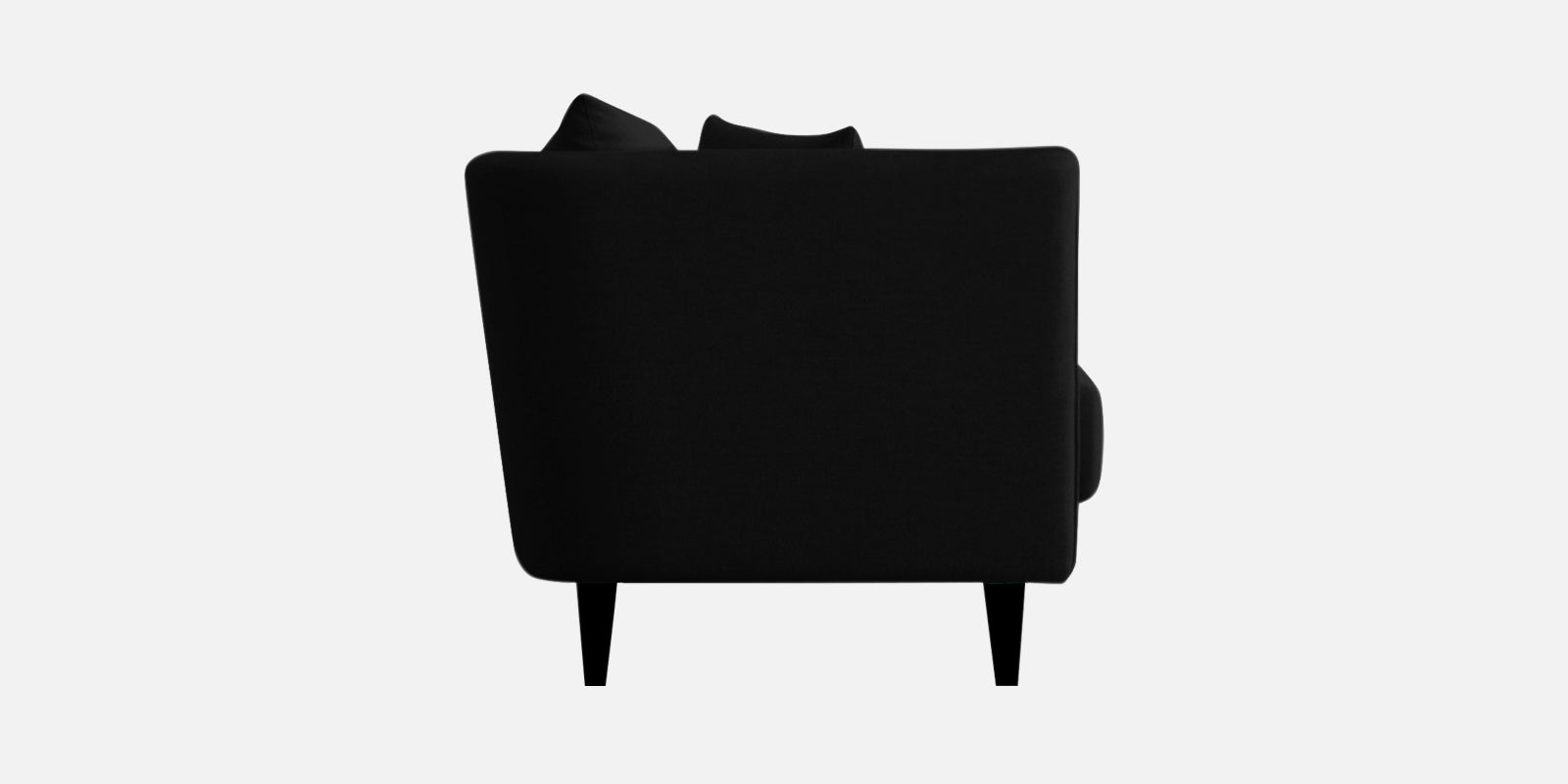 Norway Velvet 3 Seater Sofa In Adam Black Colour - Febonic Living