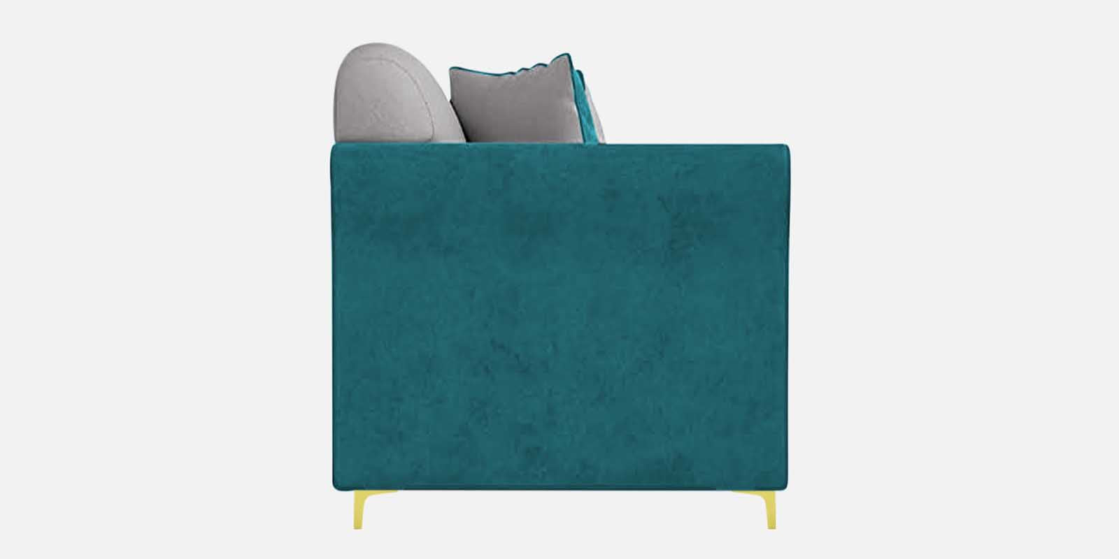 Jordan Velvet 2 Seater Sofa In PineGreen And Concreate Grey Colour - Febonic Living