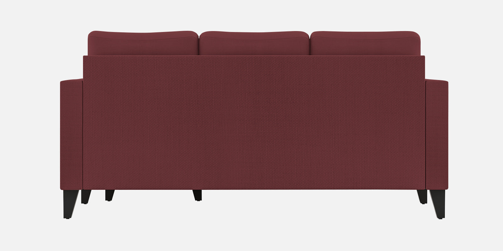 Nori Fabric LHS Sectional Sofa (2+Lounger) In Blaze Red Colour - Febonic Living