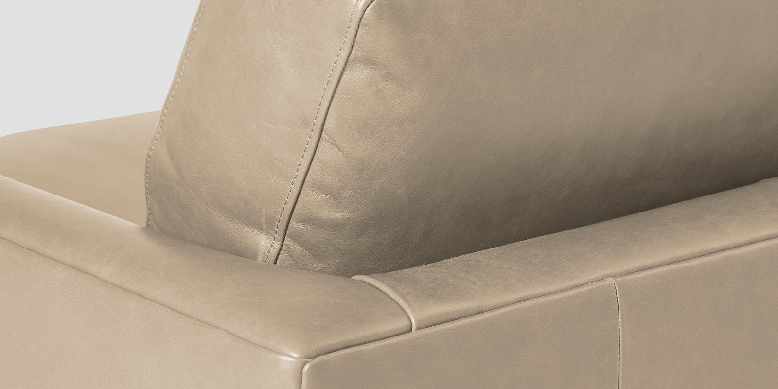 Sterio Leatherette 2 Seater Sofa In Tan Beige Colour - Febonic Living