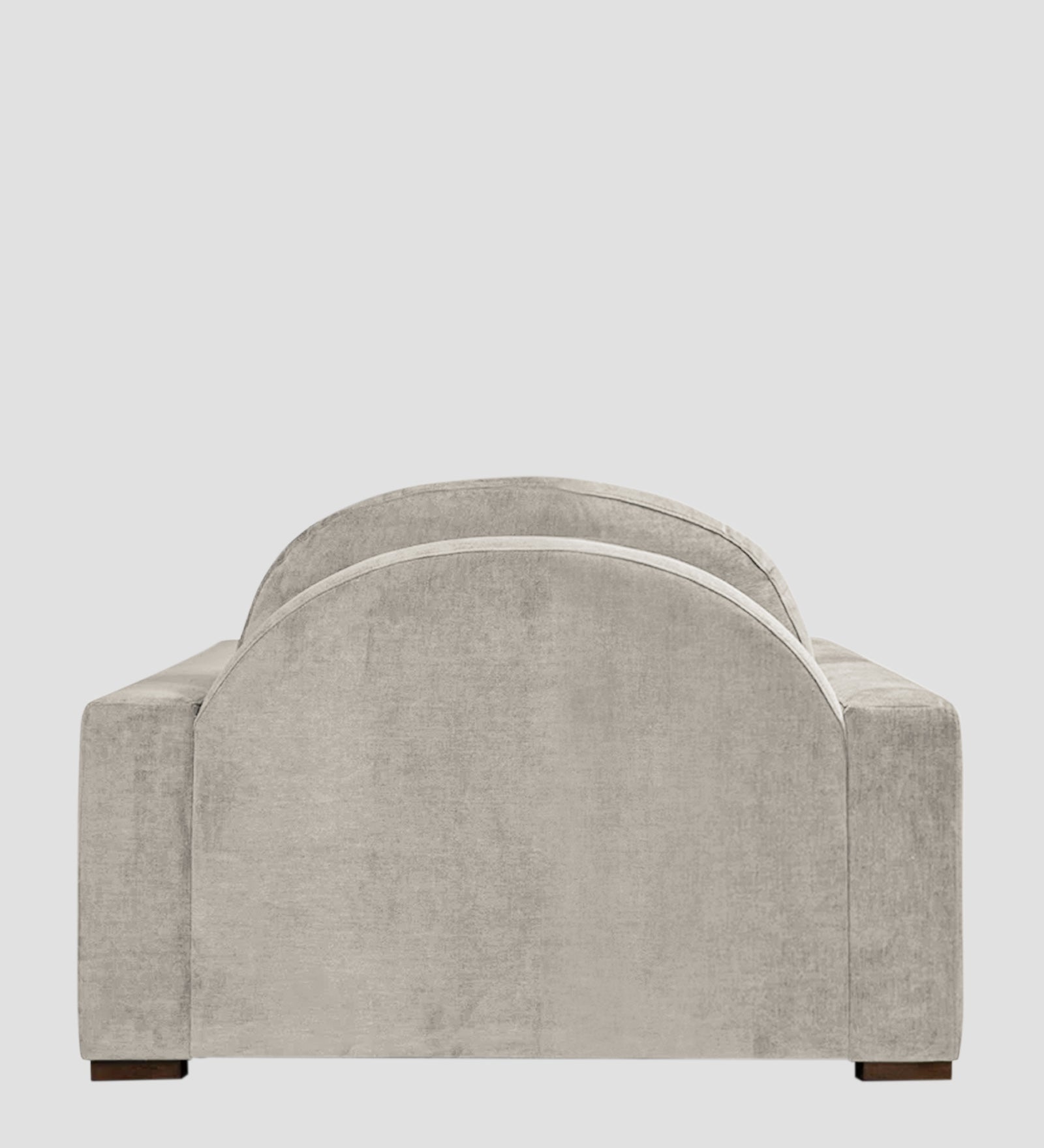Dara Fabric 1 Seater Sofa In Ash Grey Colour - Febonic Living