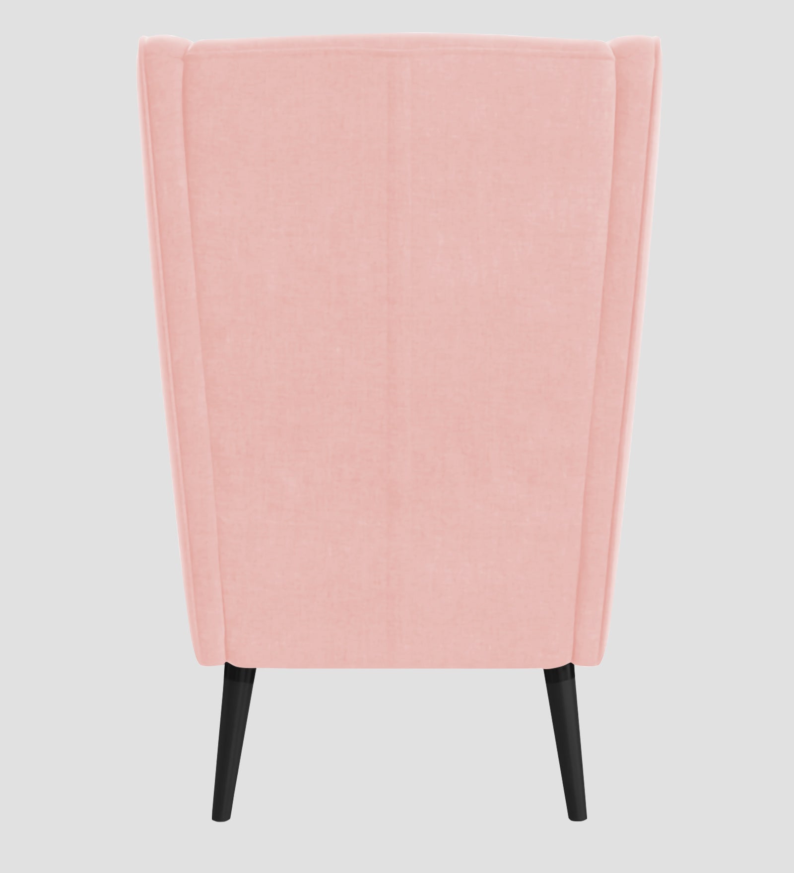 Niya Velvet Wing Chair In Millennial Pink Colour - Febonic Living