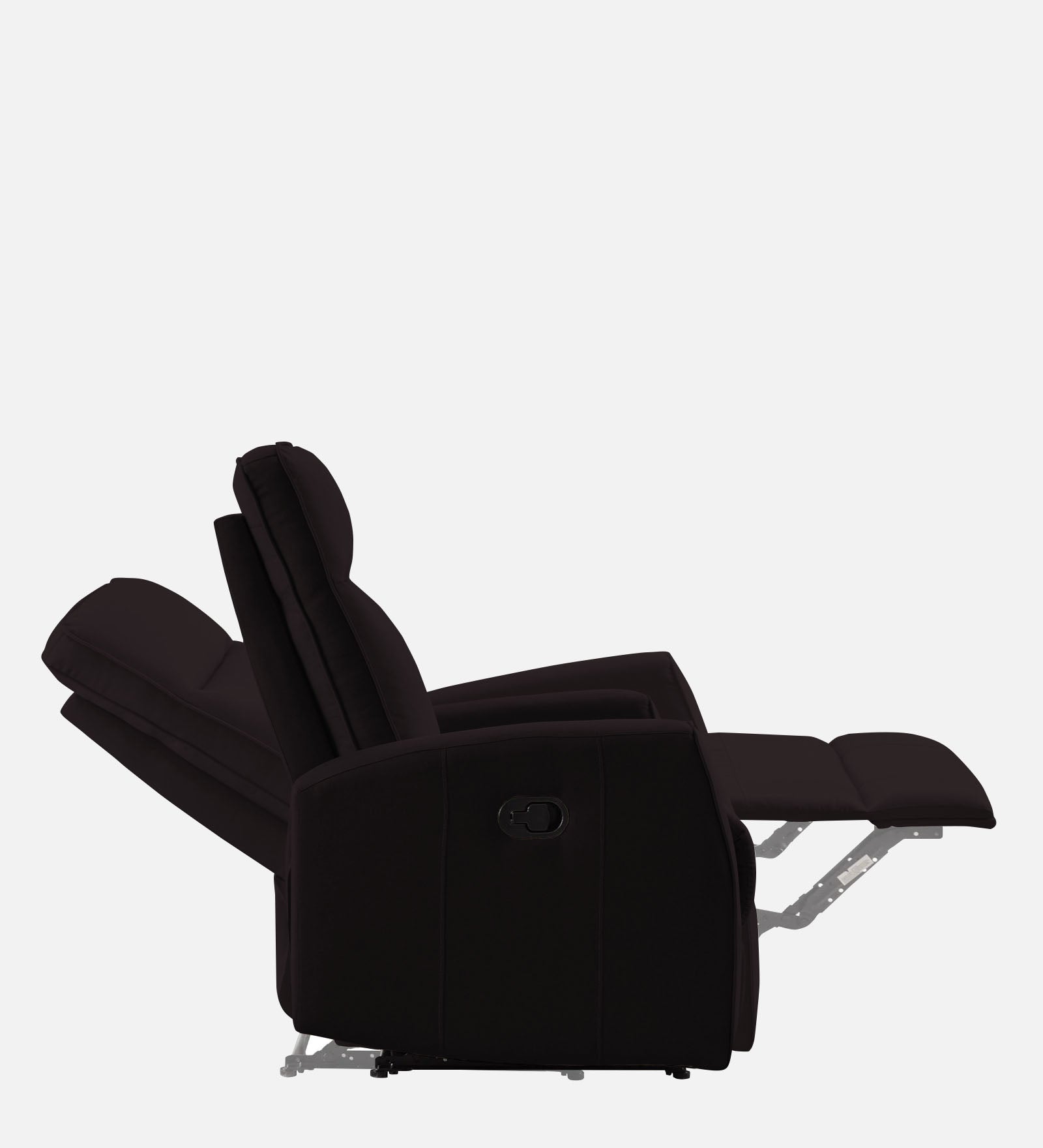 Logan Fabric 1 Seater Manual Recliner In Cara Brown Colour - Febonic Living