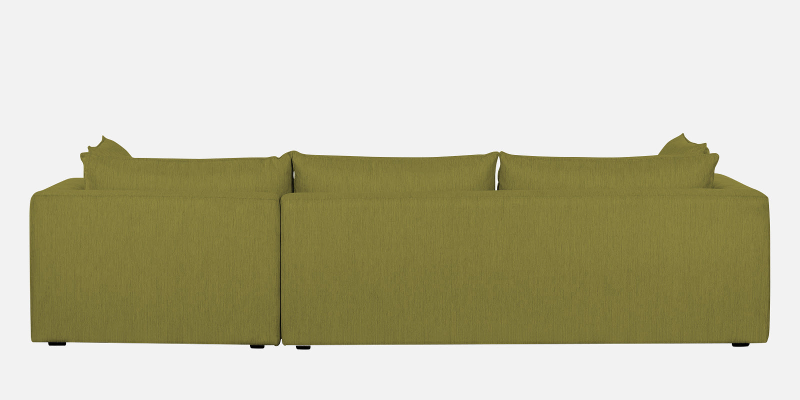 Ziggy Fabric RHS Sectional Sofa (3+Lounger) In Kelly Green Colour - Febonic Living