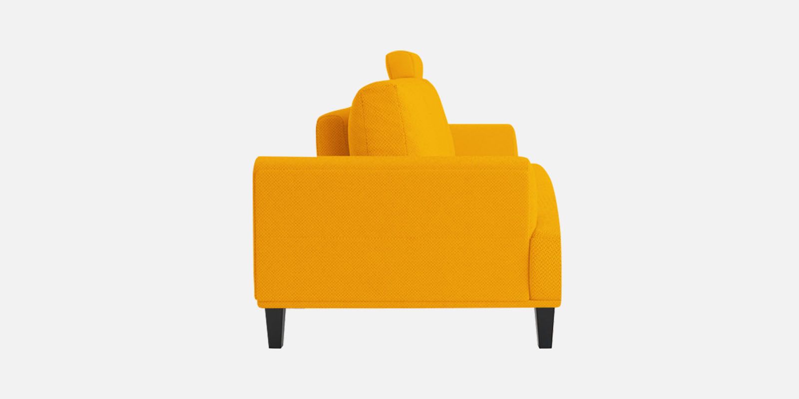 Como Fabric 2 Seater Sofa In Bold Yellow Colour - Febonic Living