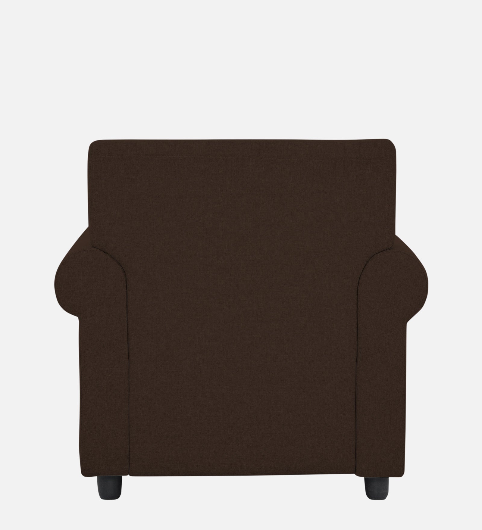 Ribby Fabric 1 Seater Sofa In Cidar Brown Colour - Febonic Living