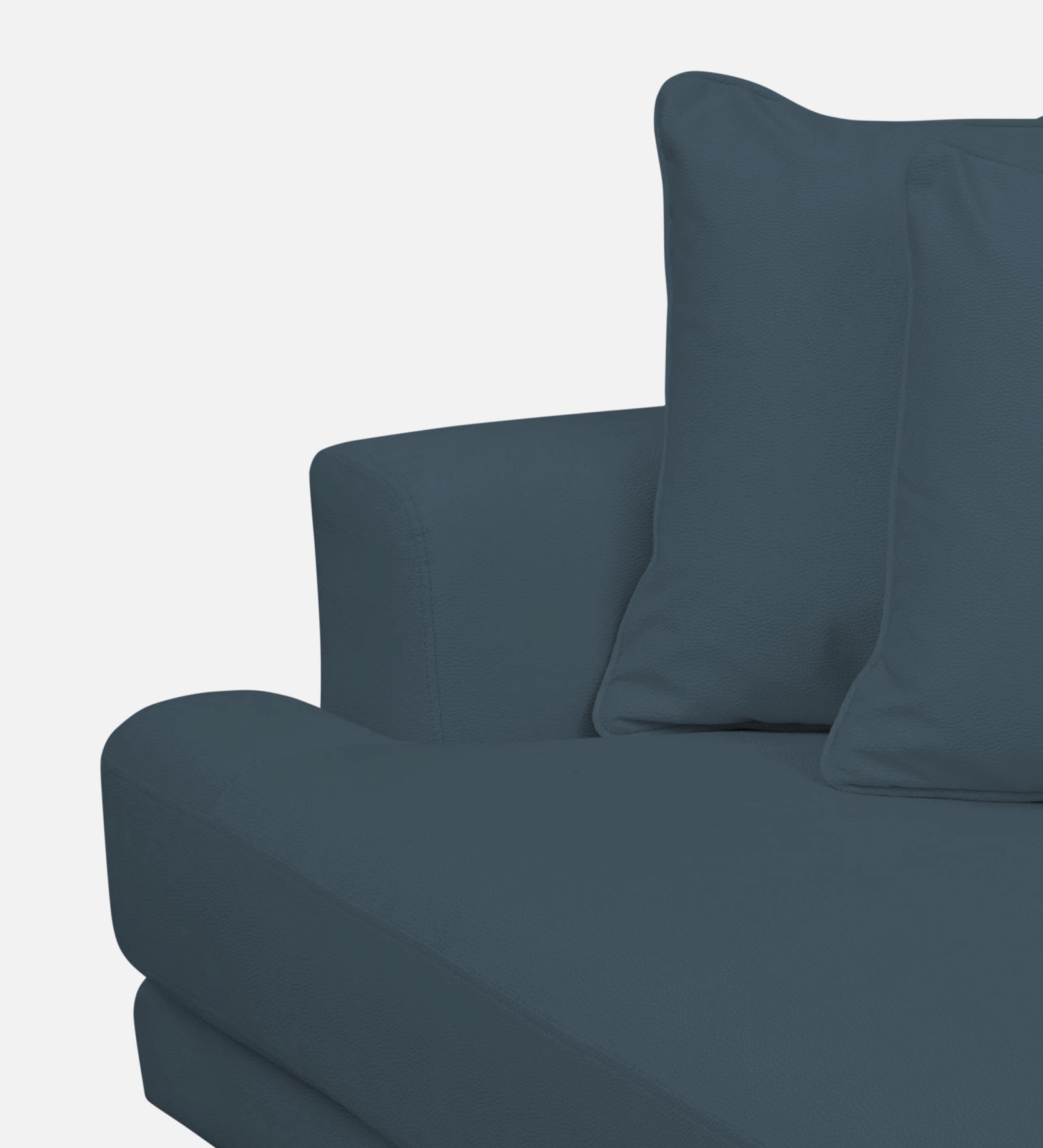 Woody Fabric 1 Seater Sofa in Cobalt Blue Colour
