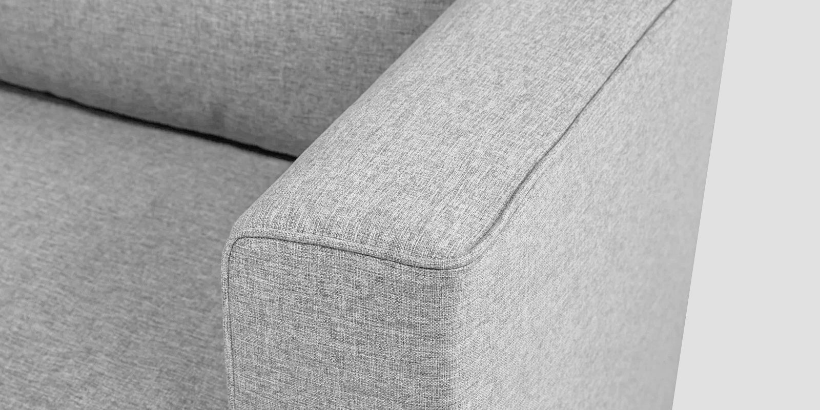 Kenia Fabric 3 Seater Foldable Sofa Cum Bed In Lit Grey Colour - Febonic Living