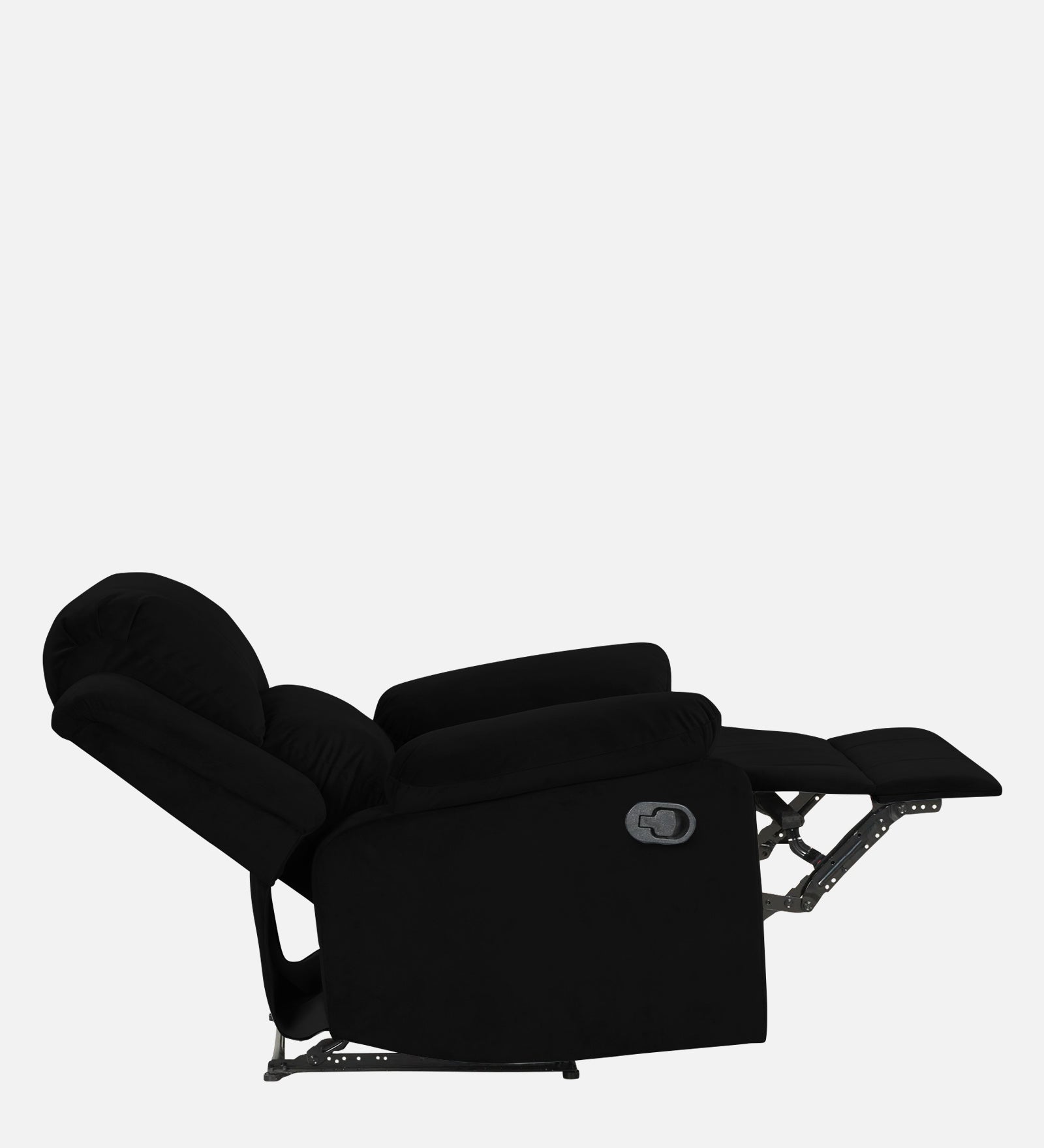 Lexi Fabric 1 Seater Motorized Recliner In Adam Black Colour - Febonic Living