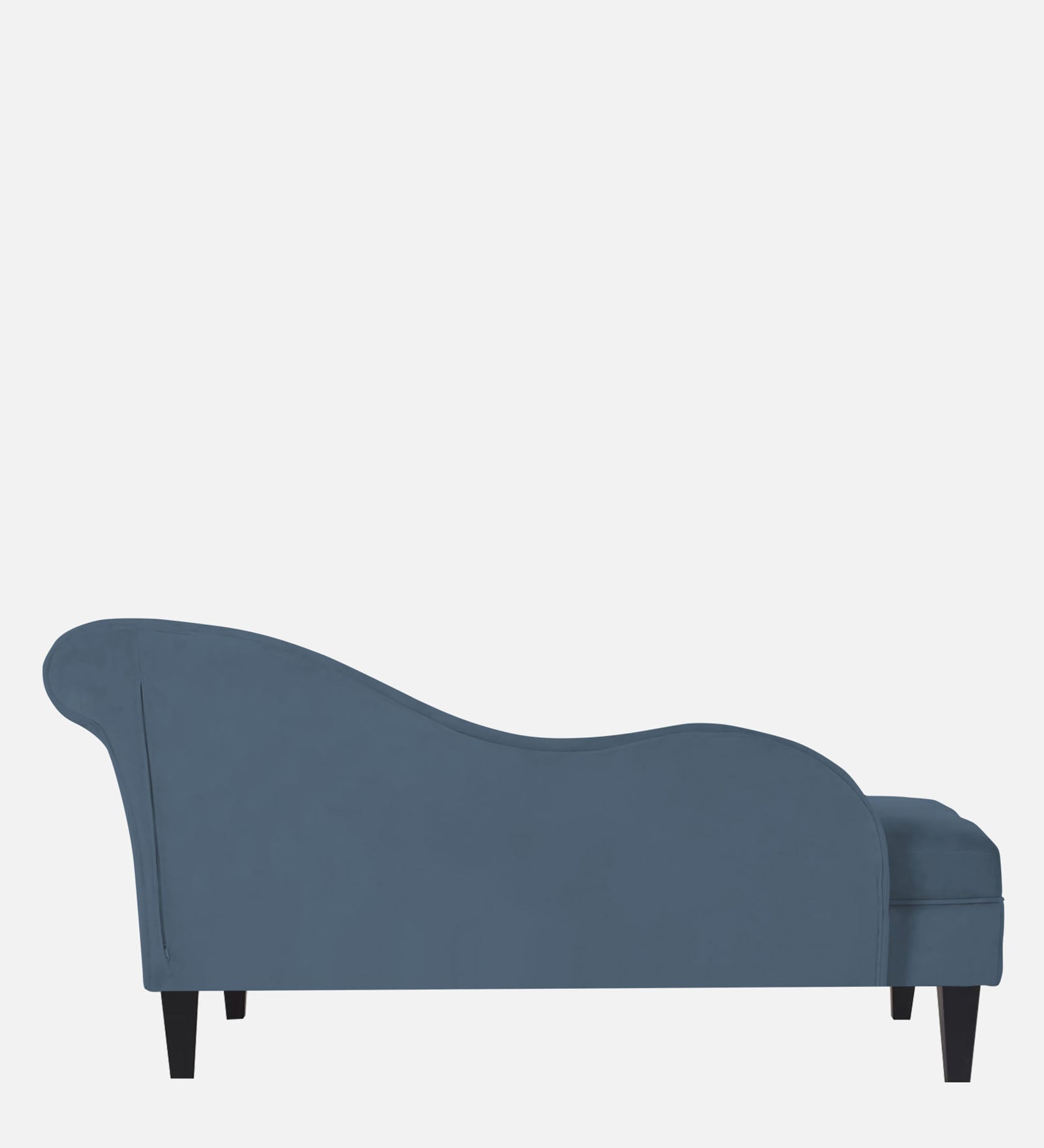 Rana Velvet RHS Chaise Lounger In Oxford Blue Colour - Febonic Living
