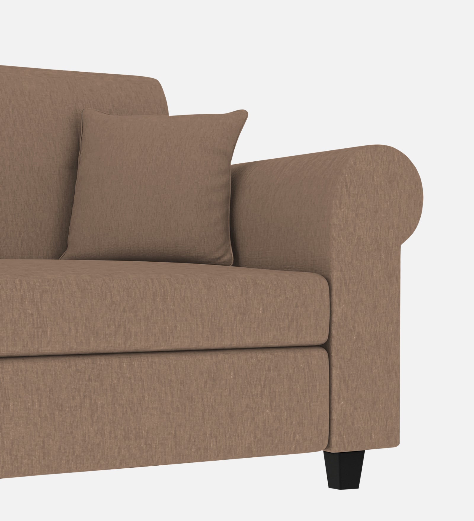 Derado Fabric 1 Seater Sofa In Cookie Beige Colour - Febonic Living