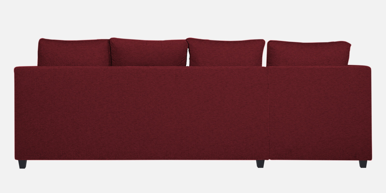 Nebula Fabric RHS Sectional Sofa (3+Lounger) In Blood Maroon Colour - Febonic Living