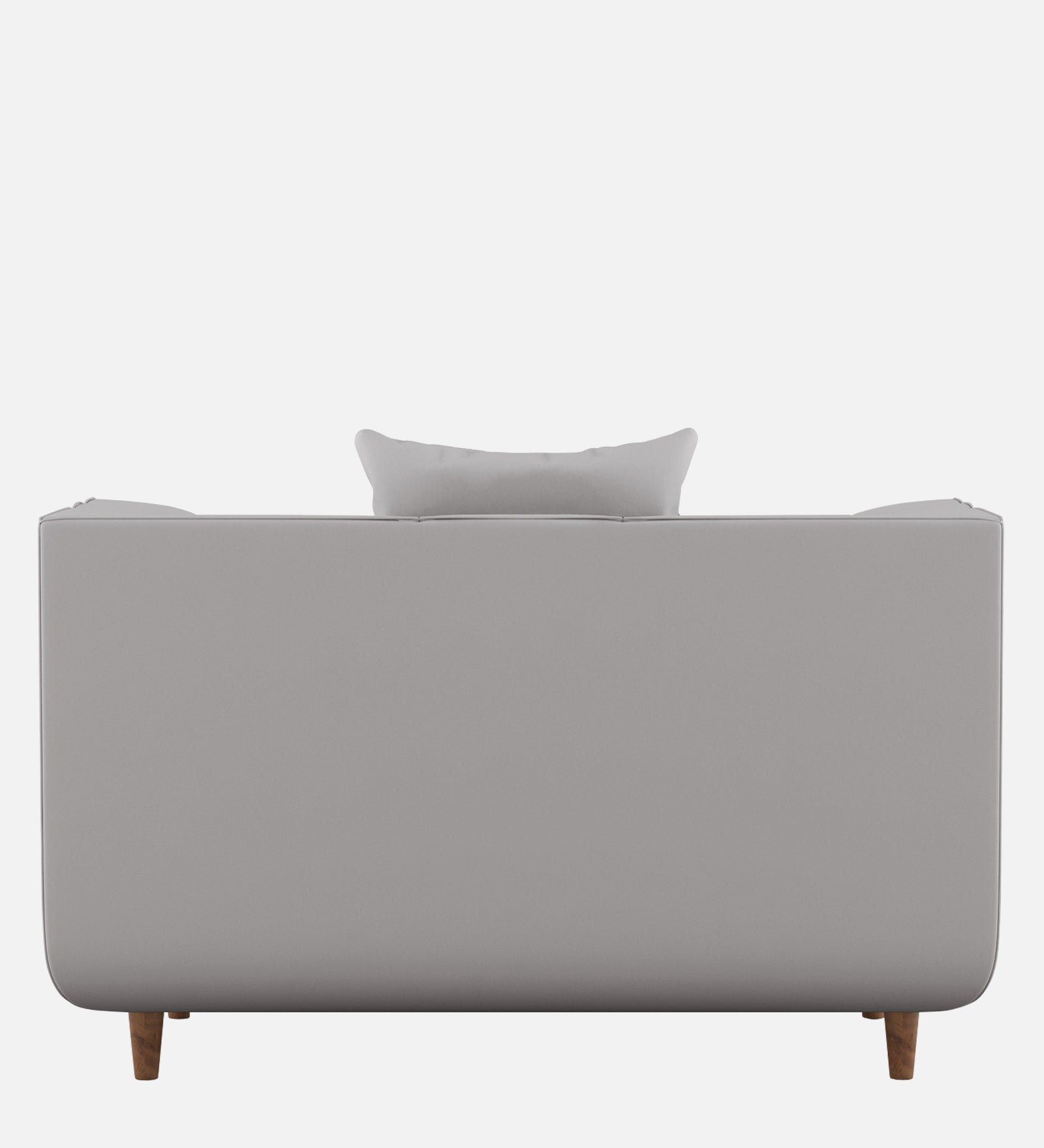 Sumo Velvet 1 Seater Sofa In Light Grey Colour - Febonic Living