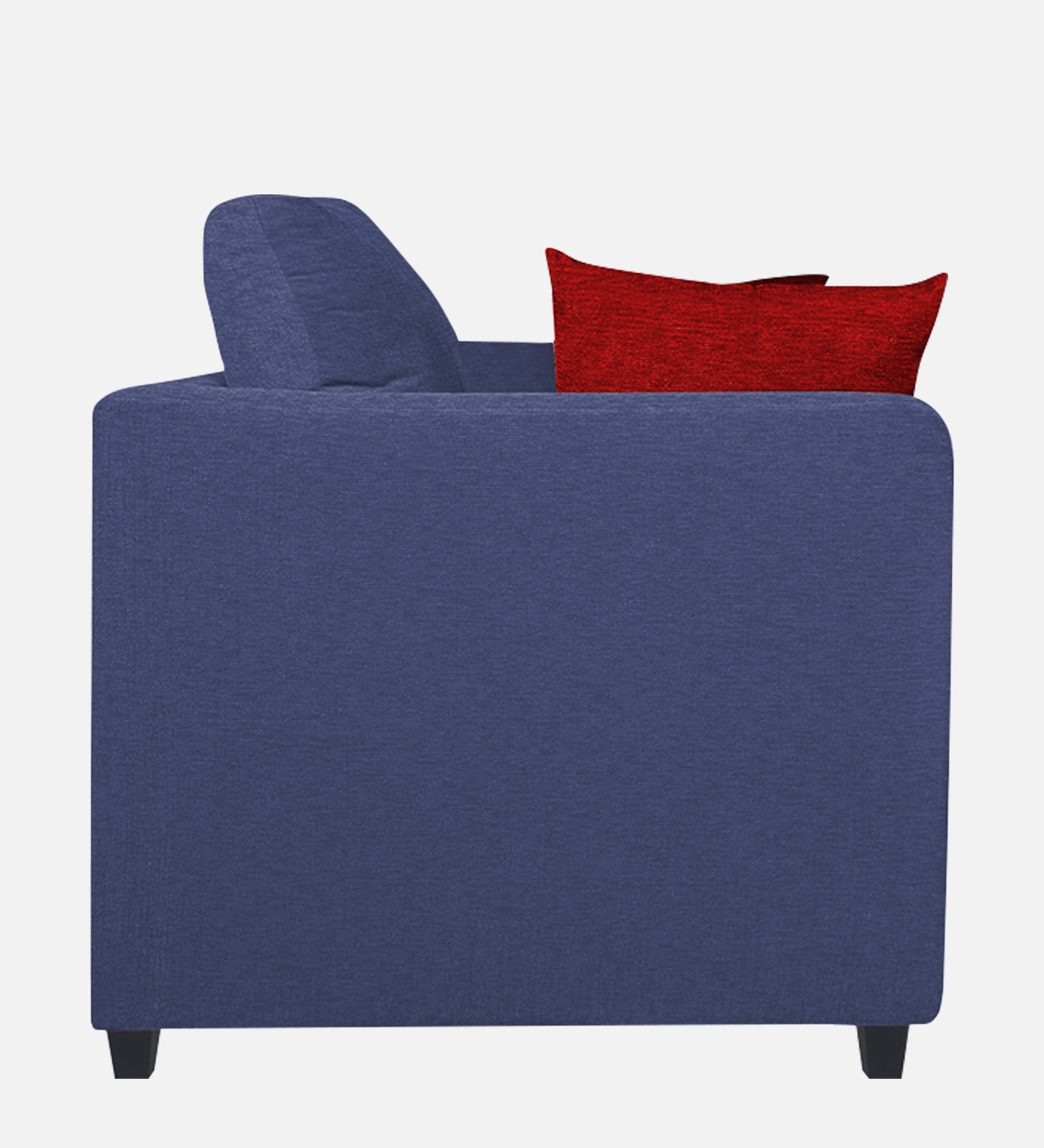 Nuska Fabric 1 Seater Sofa In Slate Blue Colour - Febonic Living