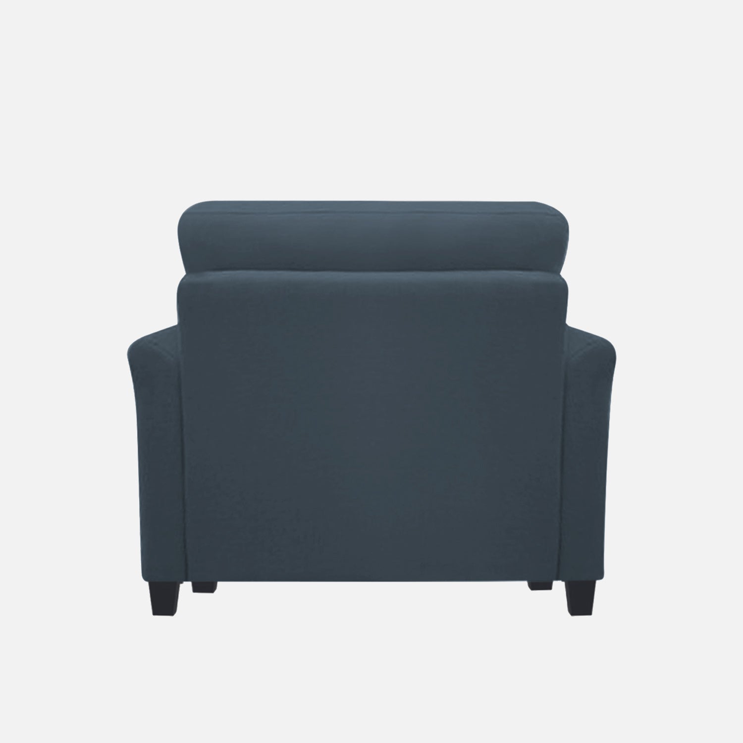 Daroo Velvet 1 Seater Sofa In Oxford Blue Colour - Febonic Living