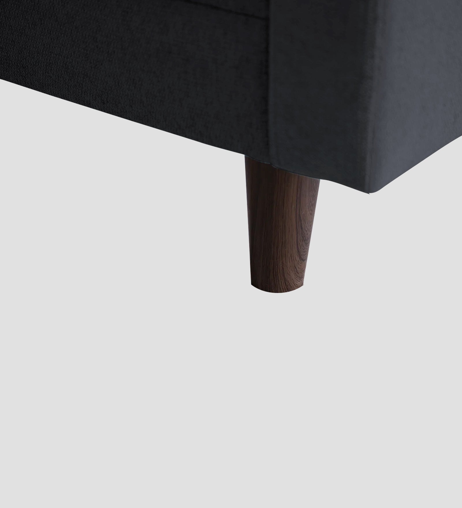 Noha Fabric 1 Seater Sofa In Charcoal Grey Colour - Febonic Living