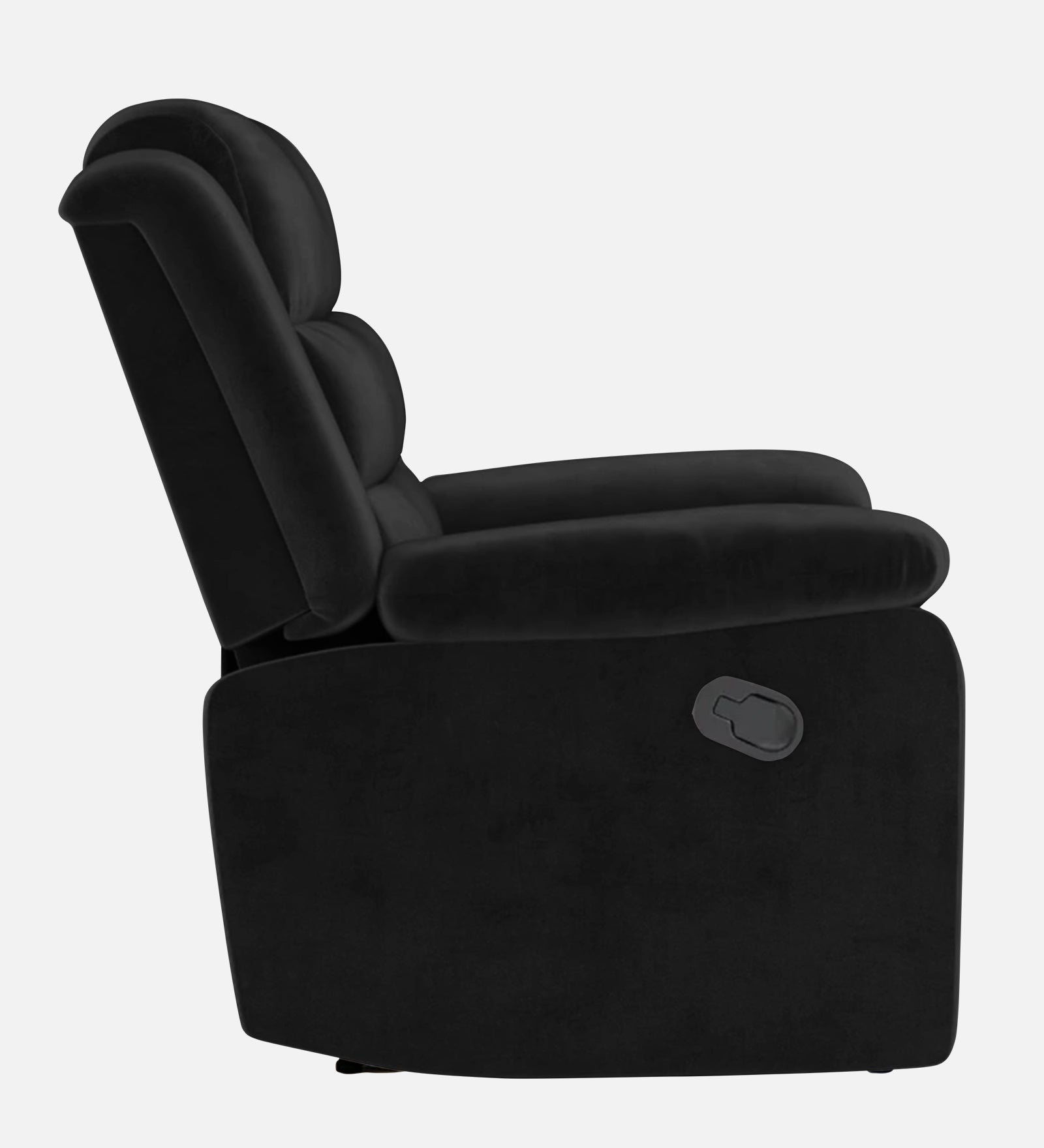 Erra Fabric 1 Seater Motorized Recliner In Zed Black Colour - Febonic Living