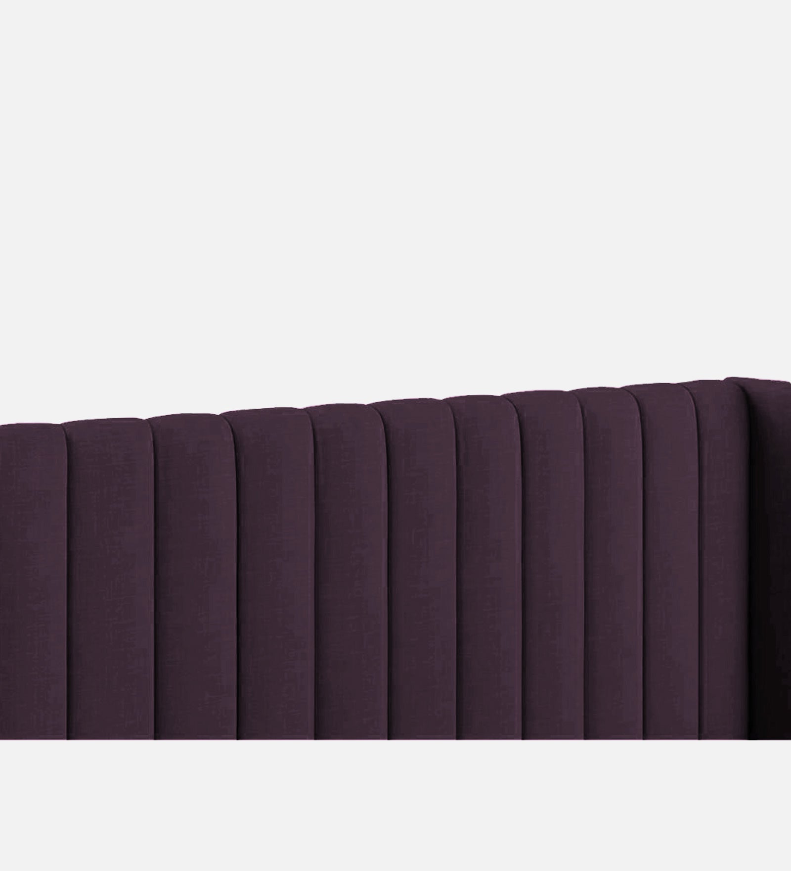 Colina Fabric Queen Size Bed In Greek Purple Colour With Box Storage - Febonic Living