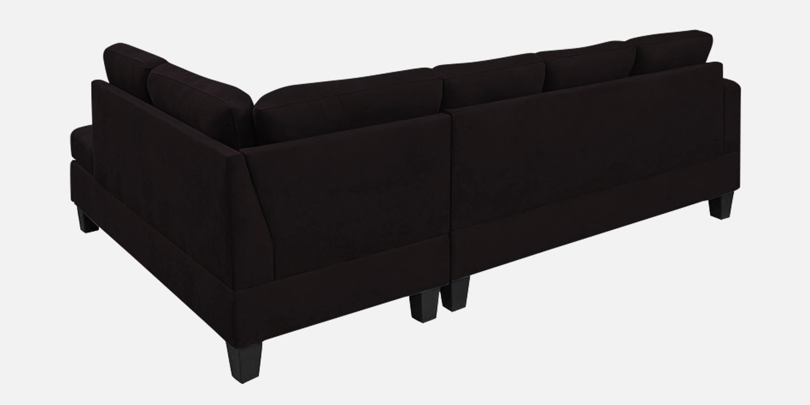 Thomas Fabric LHS Sectional Sofa (3+Lounger) In Cara Brown Colour - Febonic Living