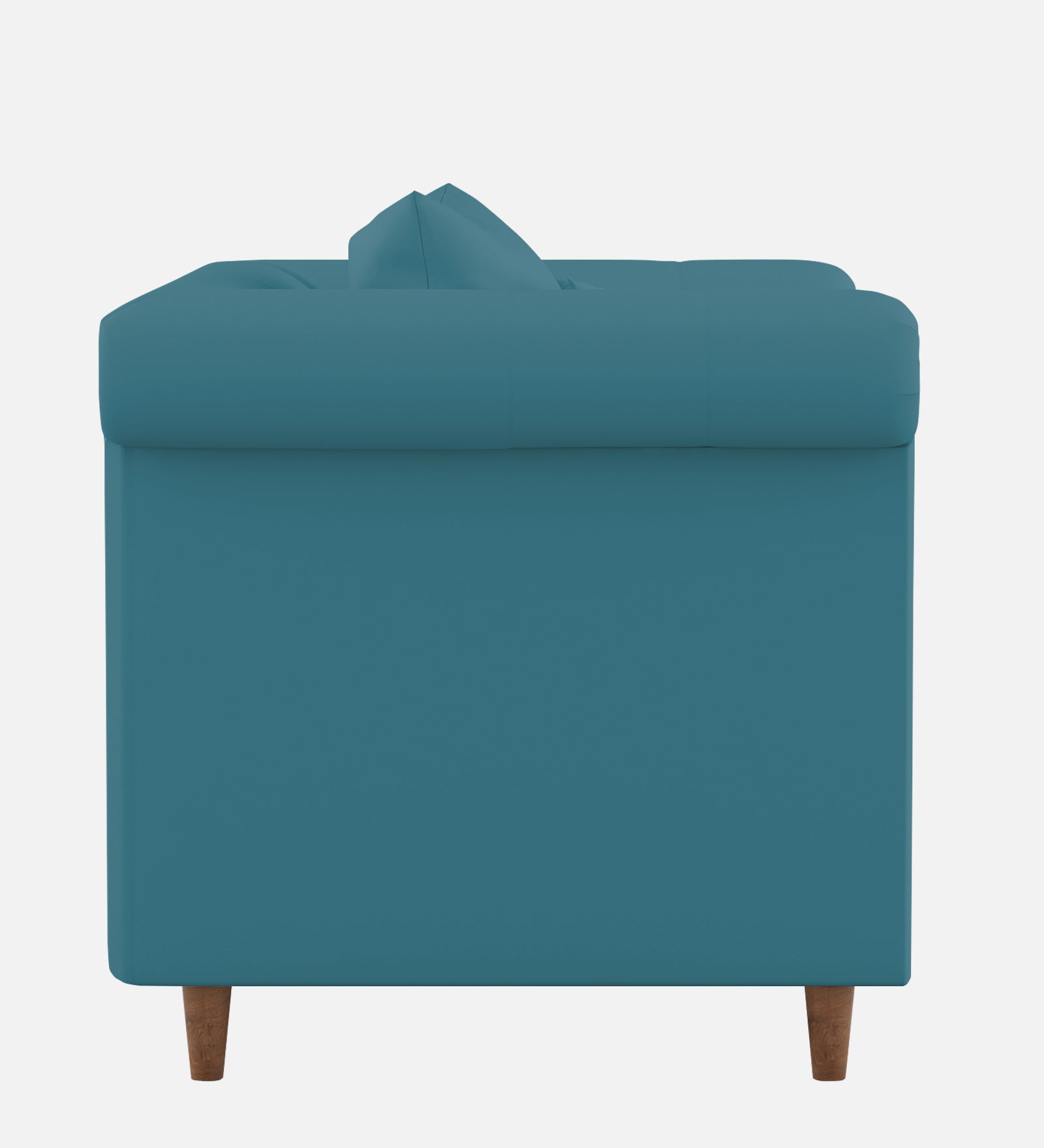 Rubi Velvet 1 Seater Sofa In Aqua Blue Colour - Febonic Living