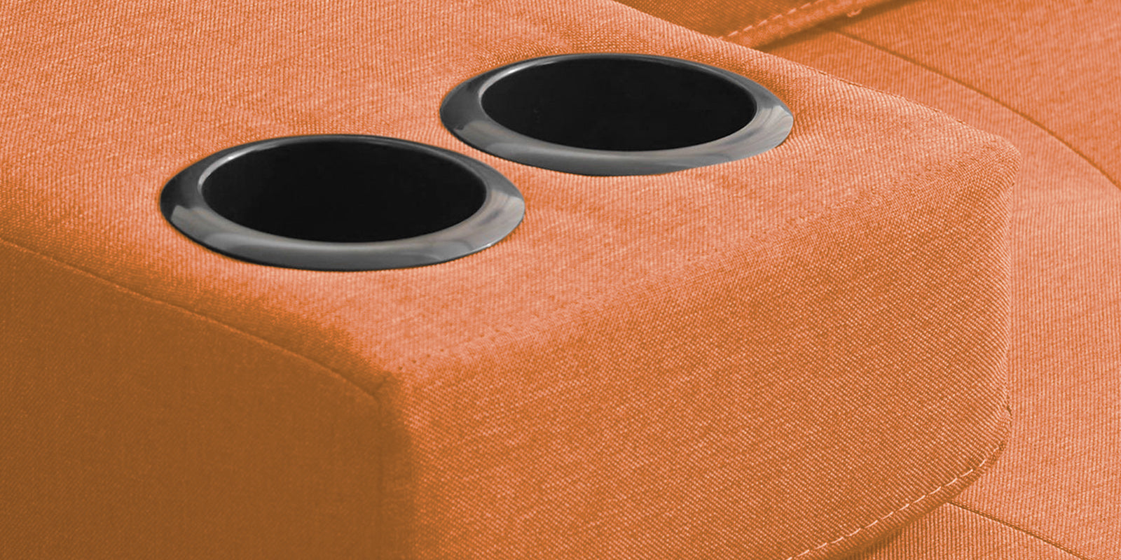 Jerry Fabric 3 Seater Convertible Sofa Cum Bed In Dark Orange Colour - Febonic Living