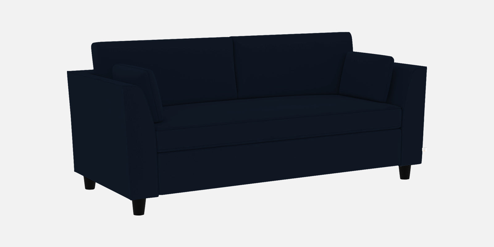 Bristo Velvet 3 Seater Sofa In Dark Blue Colour With Storage - Febonic Living